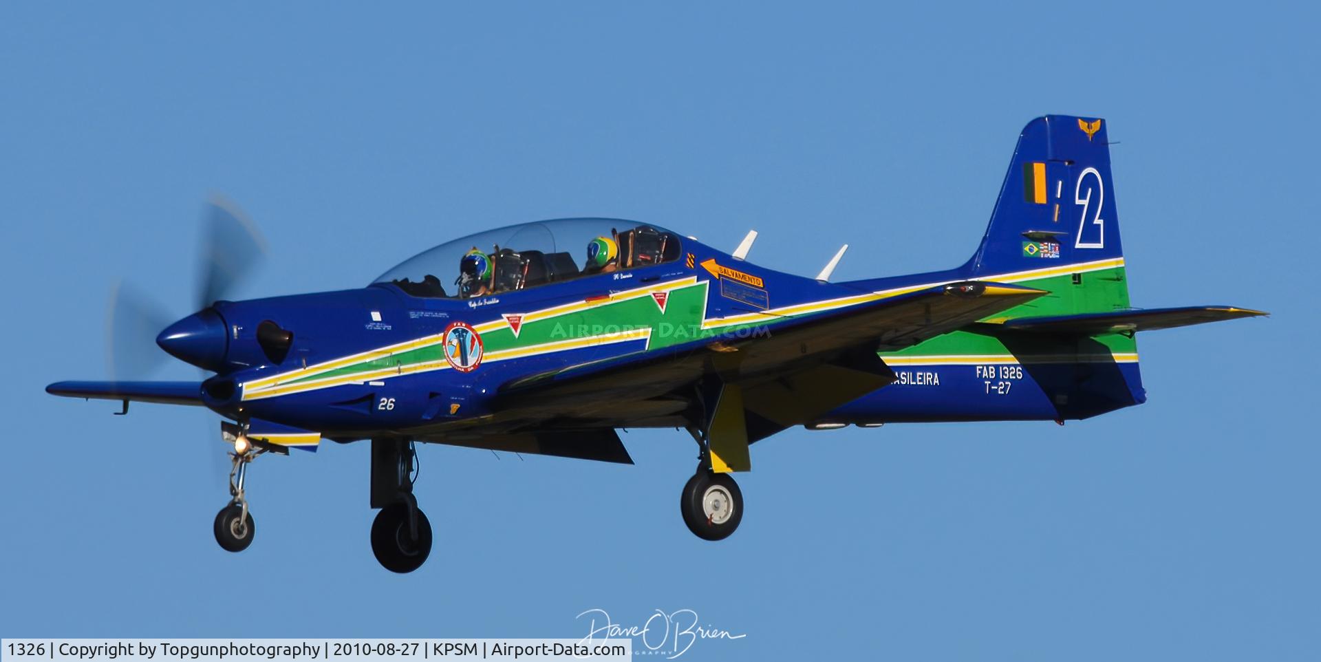 1326, Embraer T-27 Tucano (EMB-312) C/N 312030, Brazilian Air Force Smoke Demo