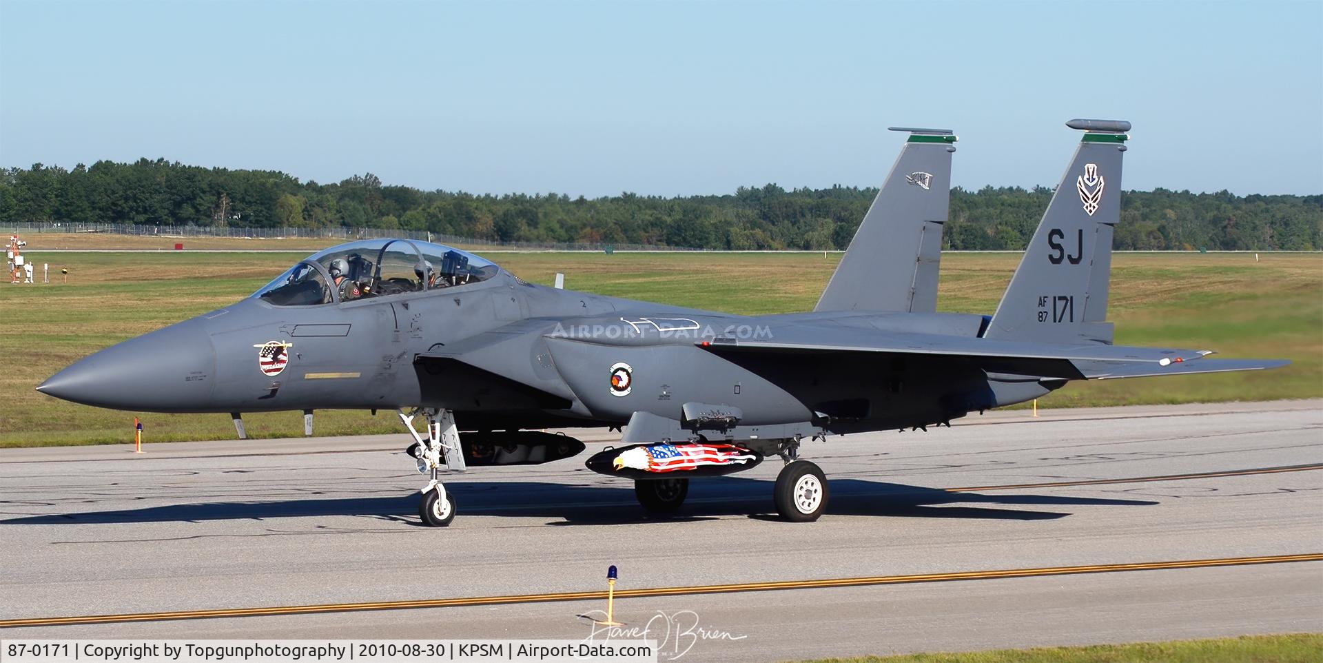 87-0171, 1987 McDonnell Douglas F-15E Strike Eagle C/N 1036/E011, Strike Eagle Demo heading home