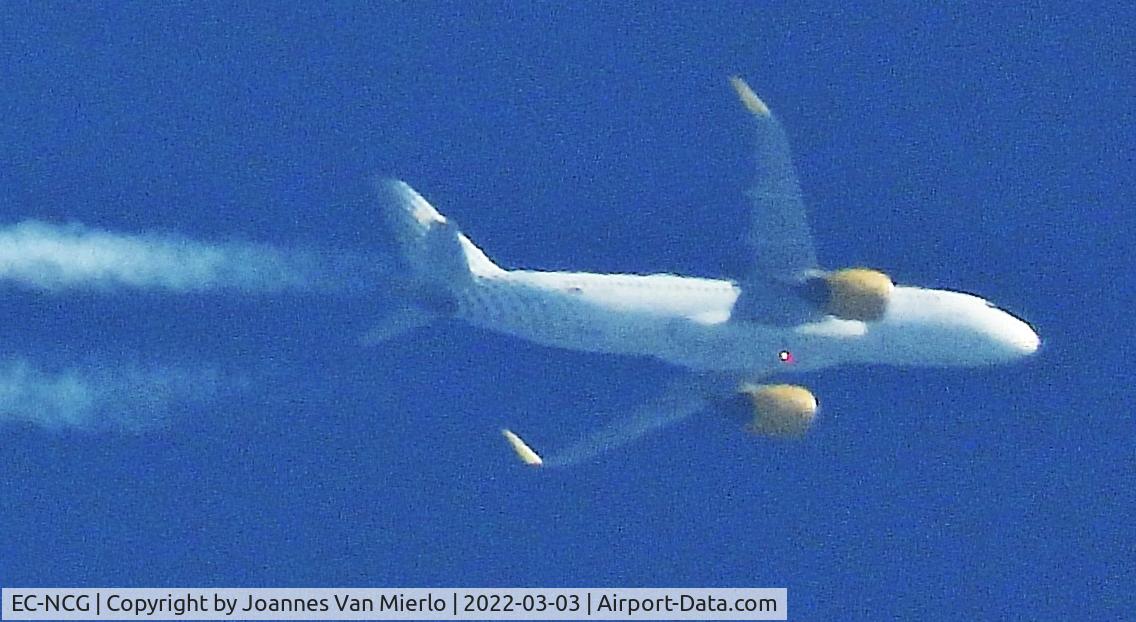 EC-NCG, 2019 Airbus A320-271N C/N 8683, Cruising over Belgium AMS-LIS