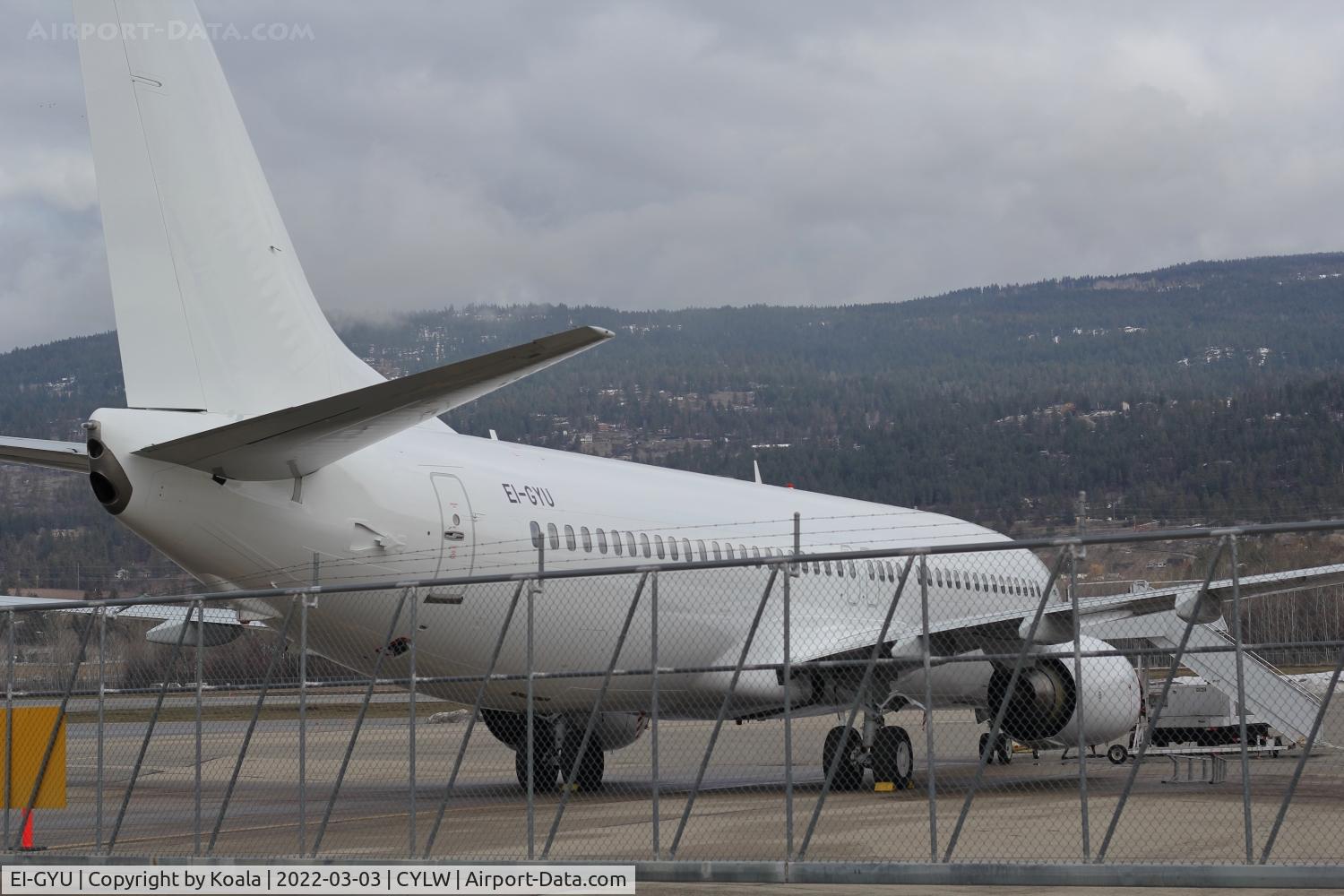 EI-GYU, 2007 Boeing 737-8K5 C/N 35131, Stored and waiting for new tasks