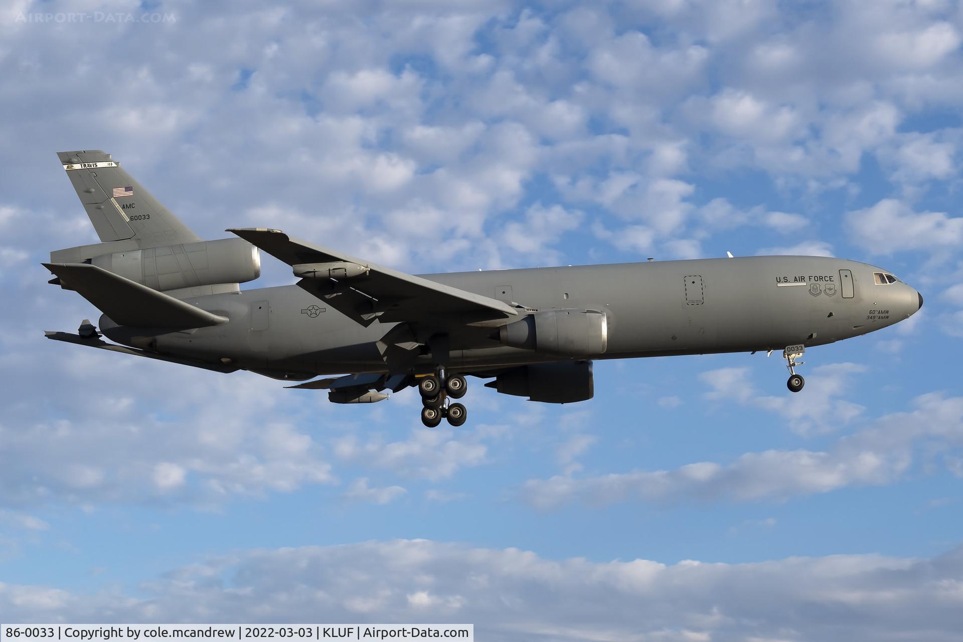 86-0033, 1986 McDonnell Douglas KC-10A Extender C/N 48246, XTNDR77