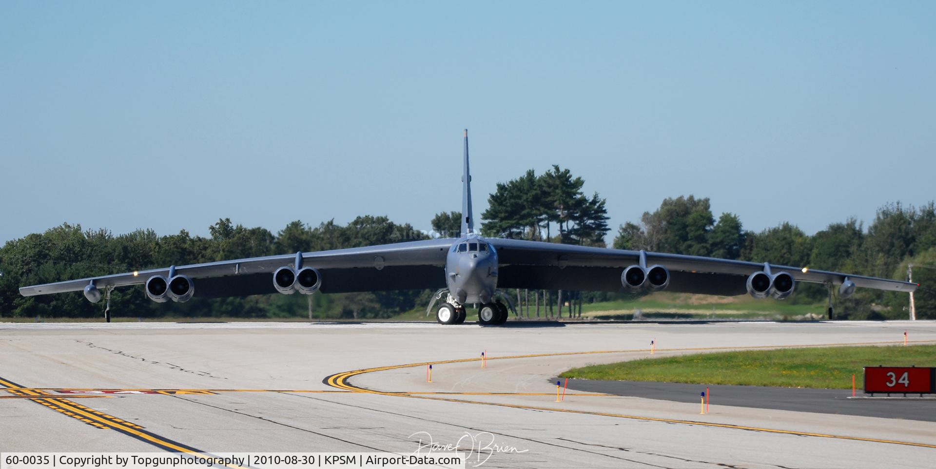 60-0035, 1960 Boeing B-52H Stratofortress C/N 464400, BUFF turning around at EOR.