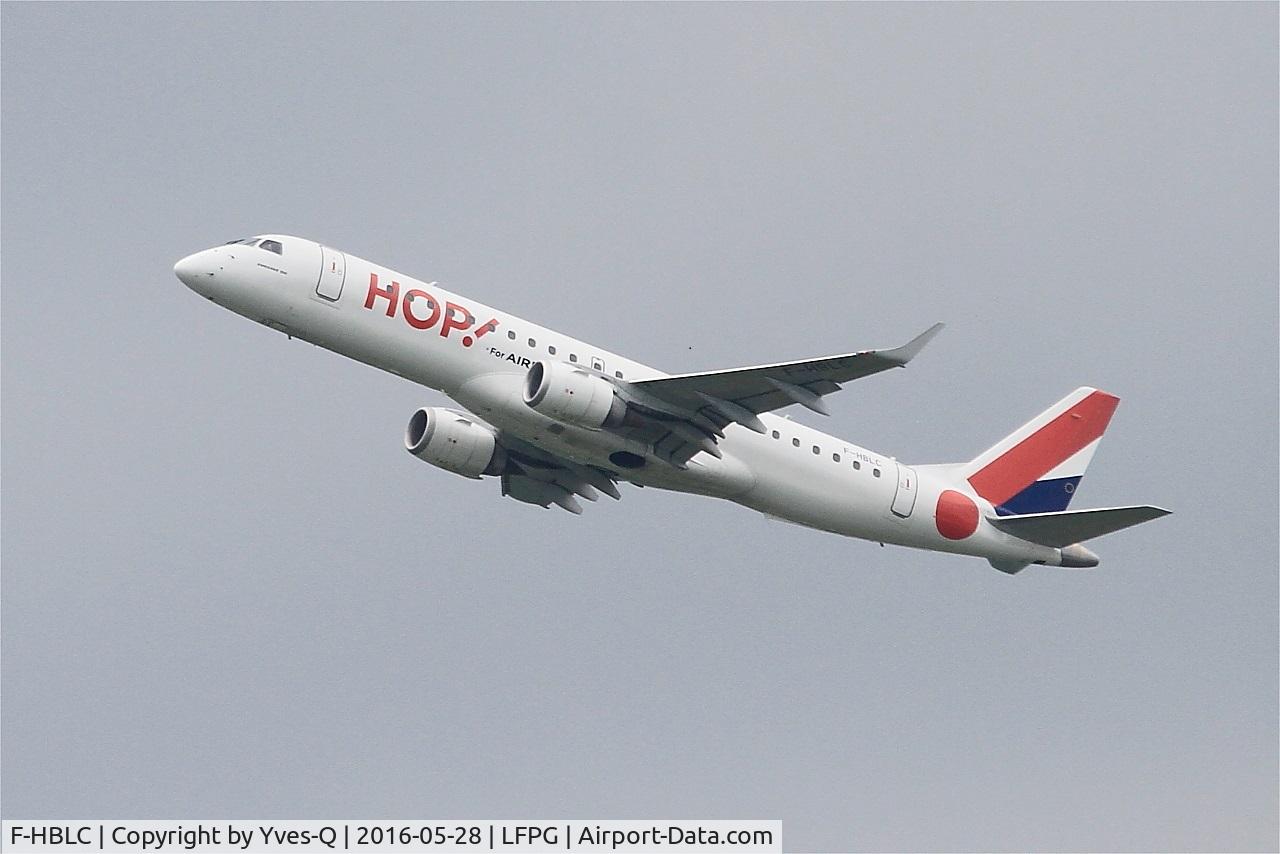 F-HBLC, 2007 Embraer 190AR (ERJ-190-100IGW) C/N 19000080, Embraer ERJ-190-100LR, Climbing from rwy 27L, Roissy Charles De Gaulle airport (LFPG-CDG)