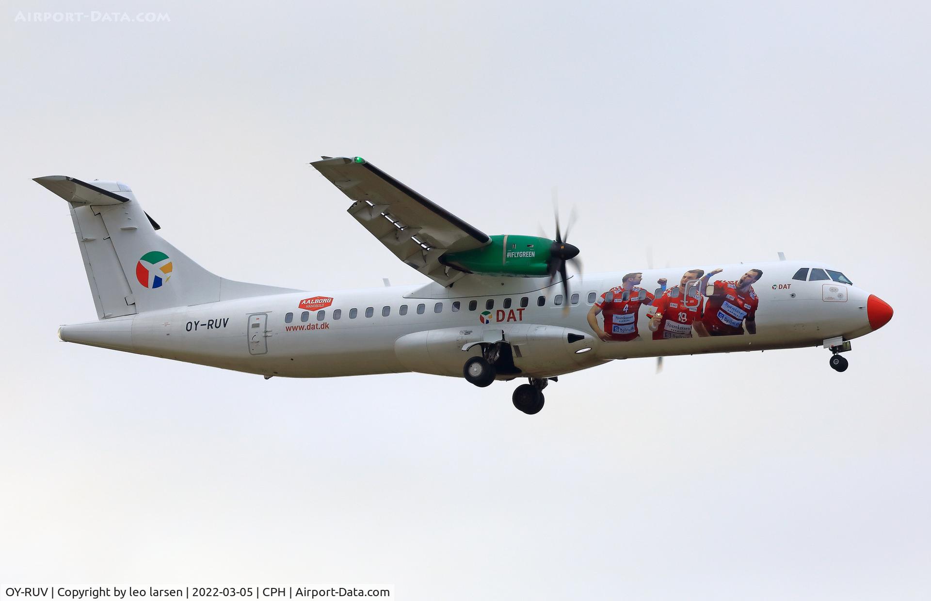 OY-RUV, 2018 ATR 72-600 C/N 1527, Copenhagen 5.3.2022