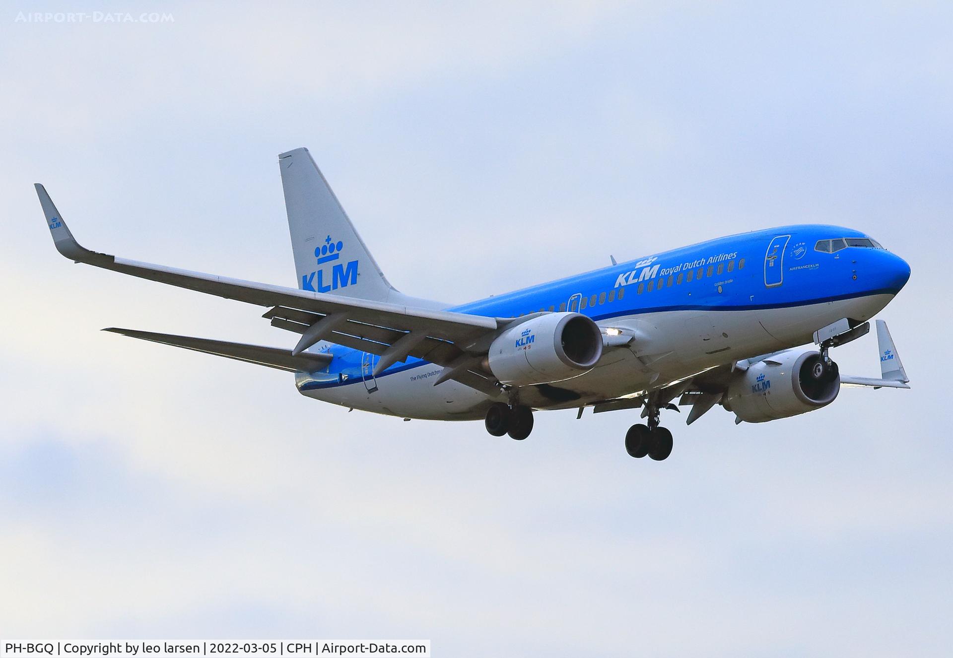 PH-BGQ, 2011 Boeing 737-7K2 C/N 39256, Copenhagen 5.3.2022