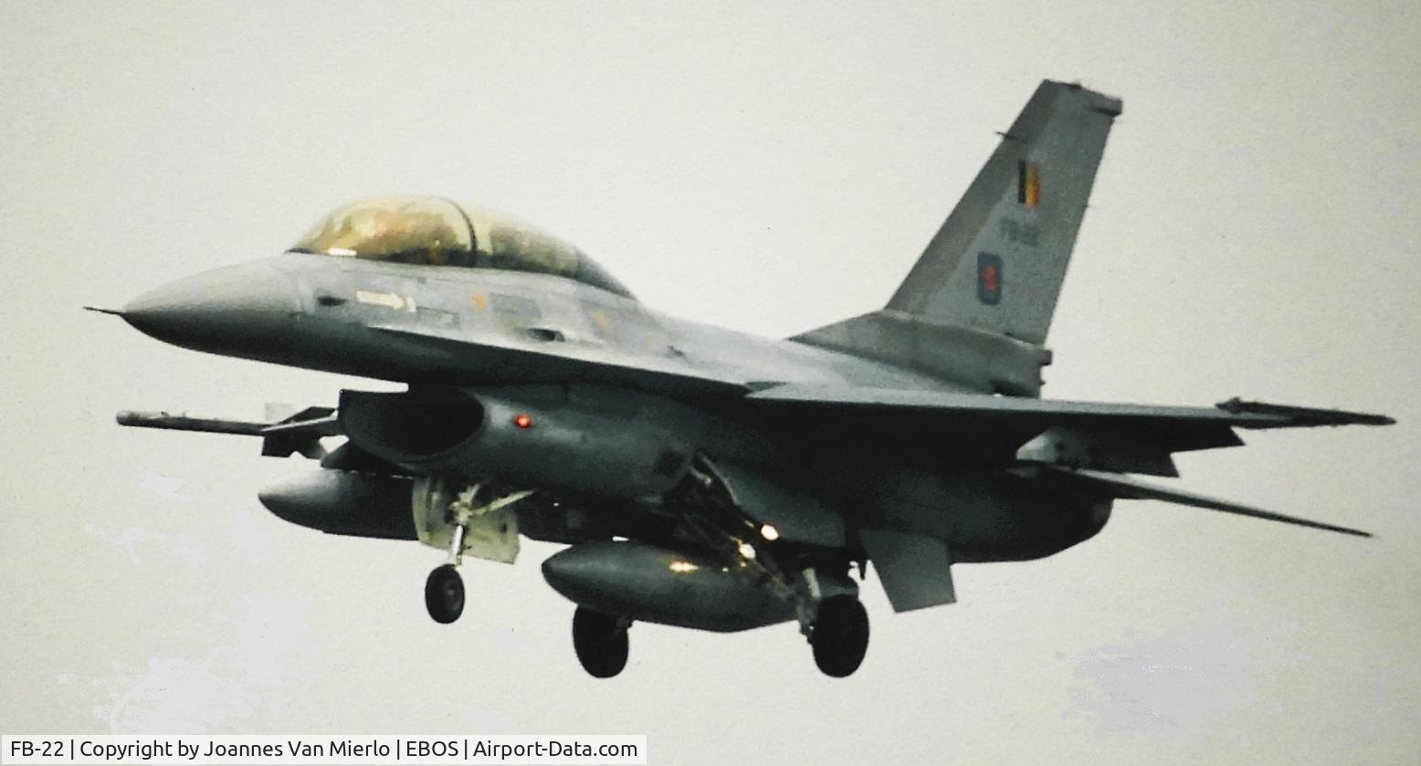 FB-22, General Dynamics F-16BM Fighting Falcon C/N 6J-22, Slide scan
