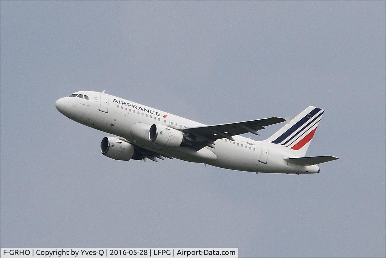F-GRHO, 2000 Airbus A319-111 C/N 1271, Airbus A319-111, Climbing from rwy 08L, Roissy Charles De Gaulle airport (LFPG-CDG)