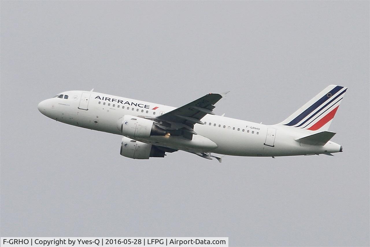 F-GRHO, 2000 Airbus A319-111 C/N 1271, Airbus A319-111, Climbing from rwy 08L, Roissy Charles De Gaulle airport (LFPG-CDG)
