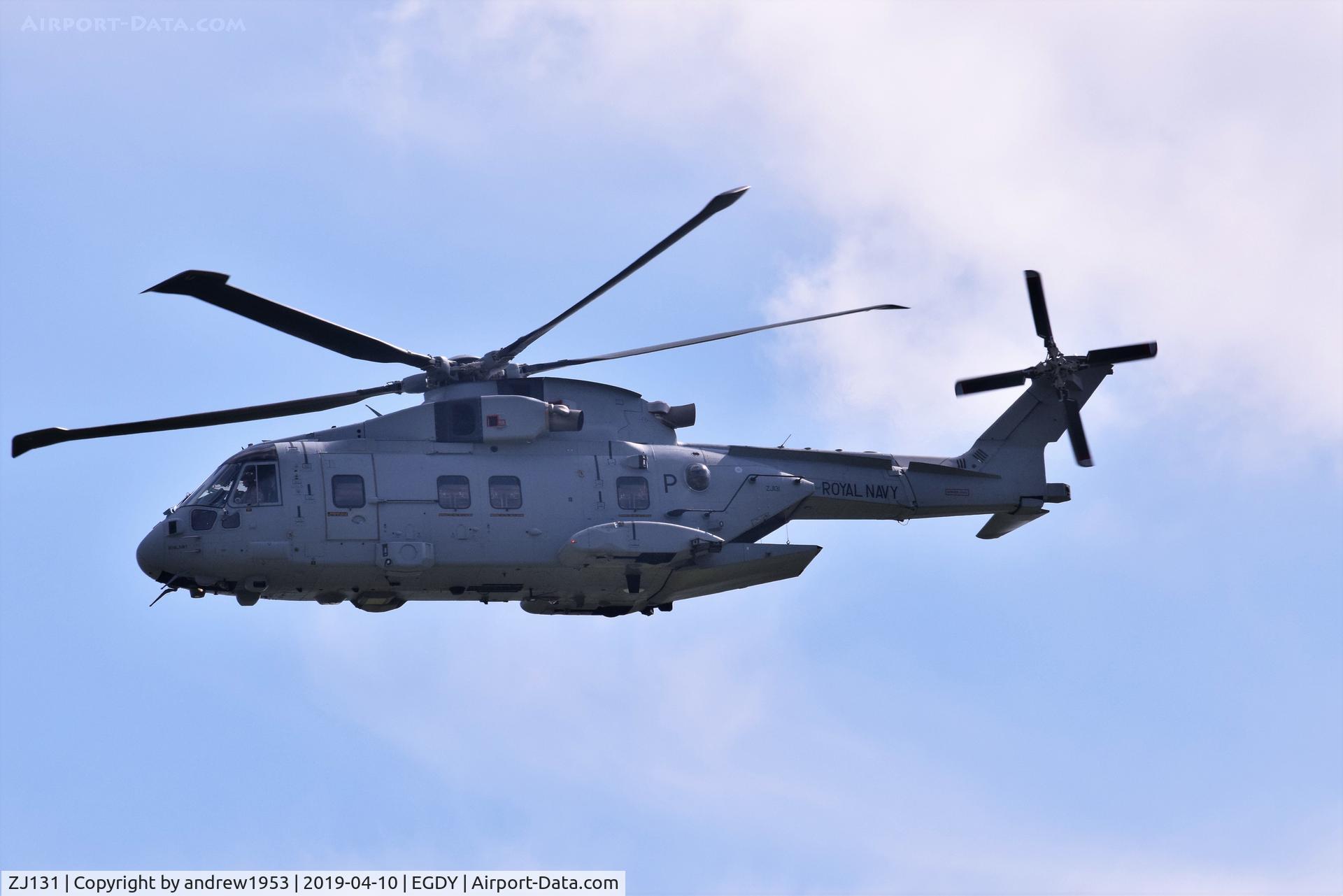 ZJ131, 2002 Westland Merlin HC.4 C/N 50173/RAF15, ZJ131 at RNAS Yeovilton.