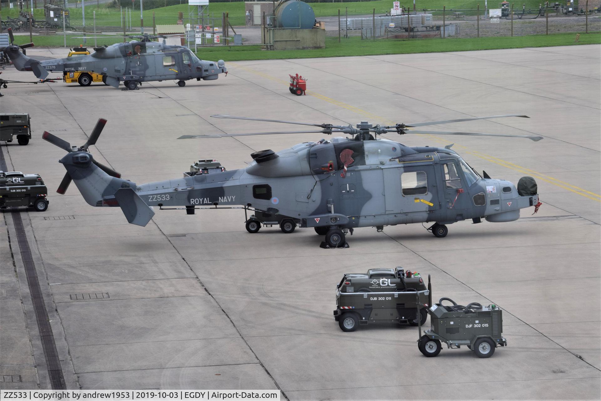 ZZ533, AgustaWestland AW-159 Wildcat HMA.2 C/N 541, ZZ533 at RNAS Yeovilton.