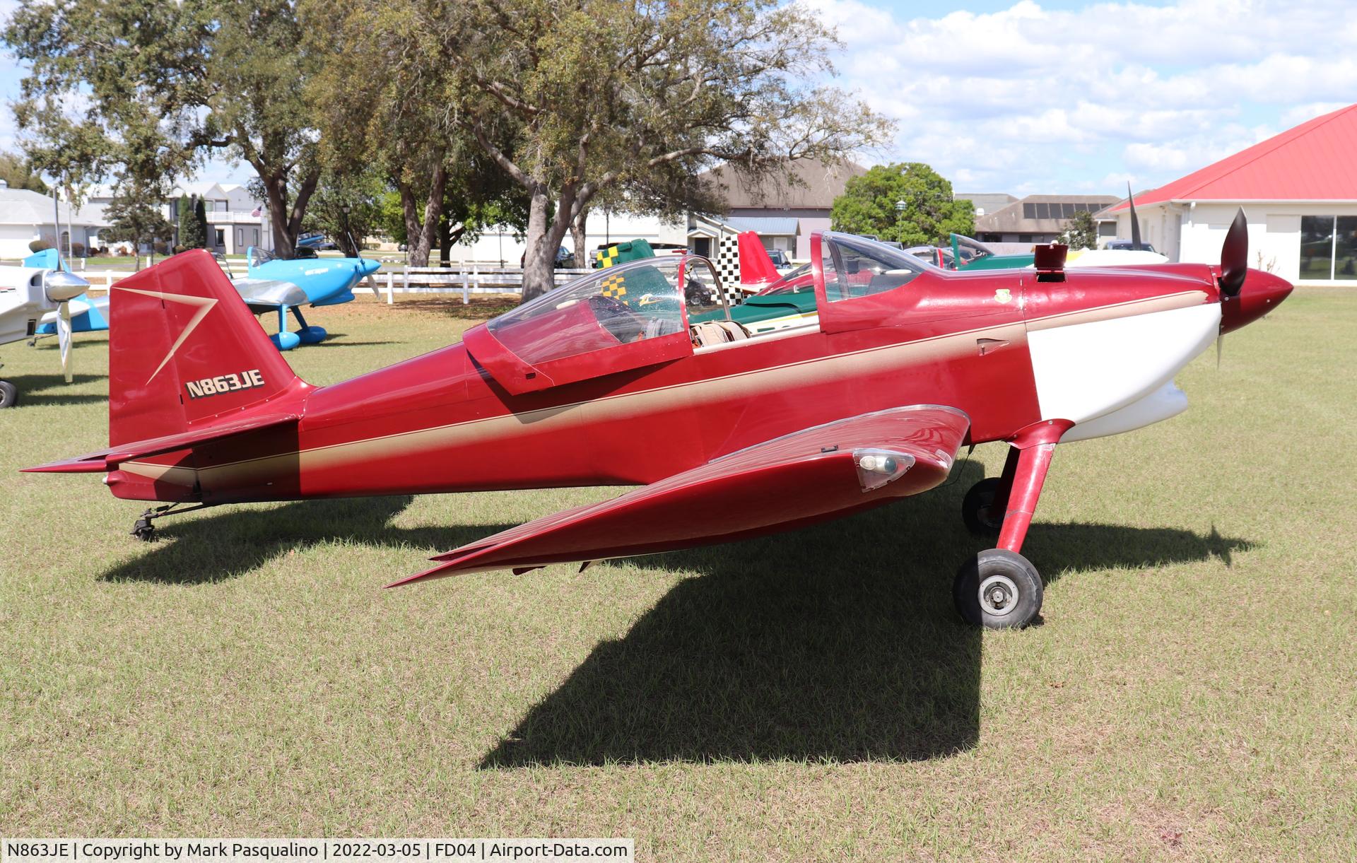 N863JE, Vans RV-6 C/N 20230, Vans RV-6