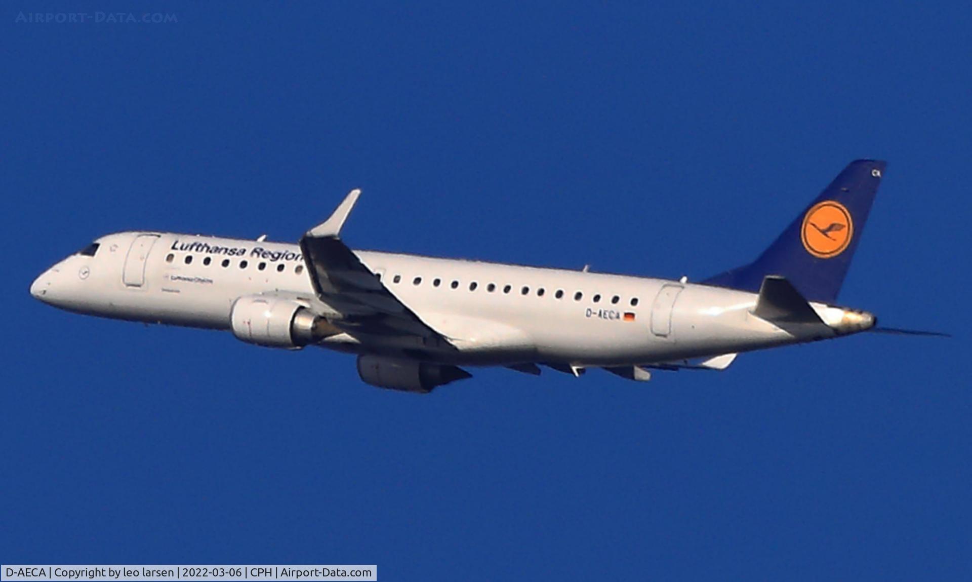 D-AECA, 2009 Embraer 190LR (ERJ-190-100LR) C/N 19000327, Copenhagen 6.3.2022