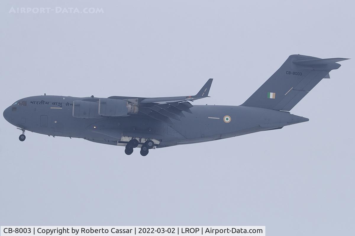 CB-8003, 2013 Boeing C-17A Globemaster III C/N F-259, Bucharest Airport - Evacuation Flights - Operation Ganga - Ukraine-Russia Invasion