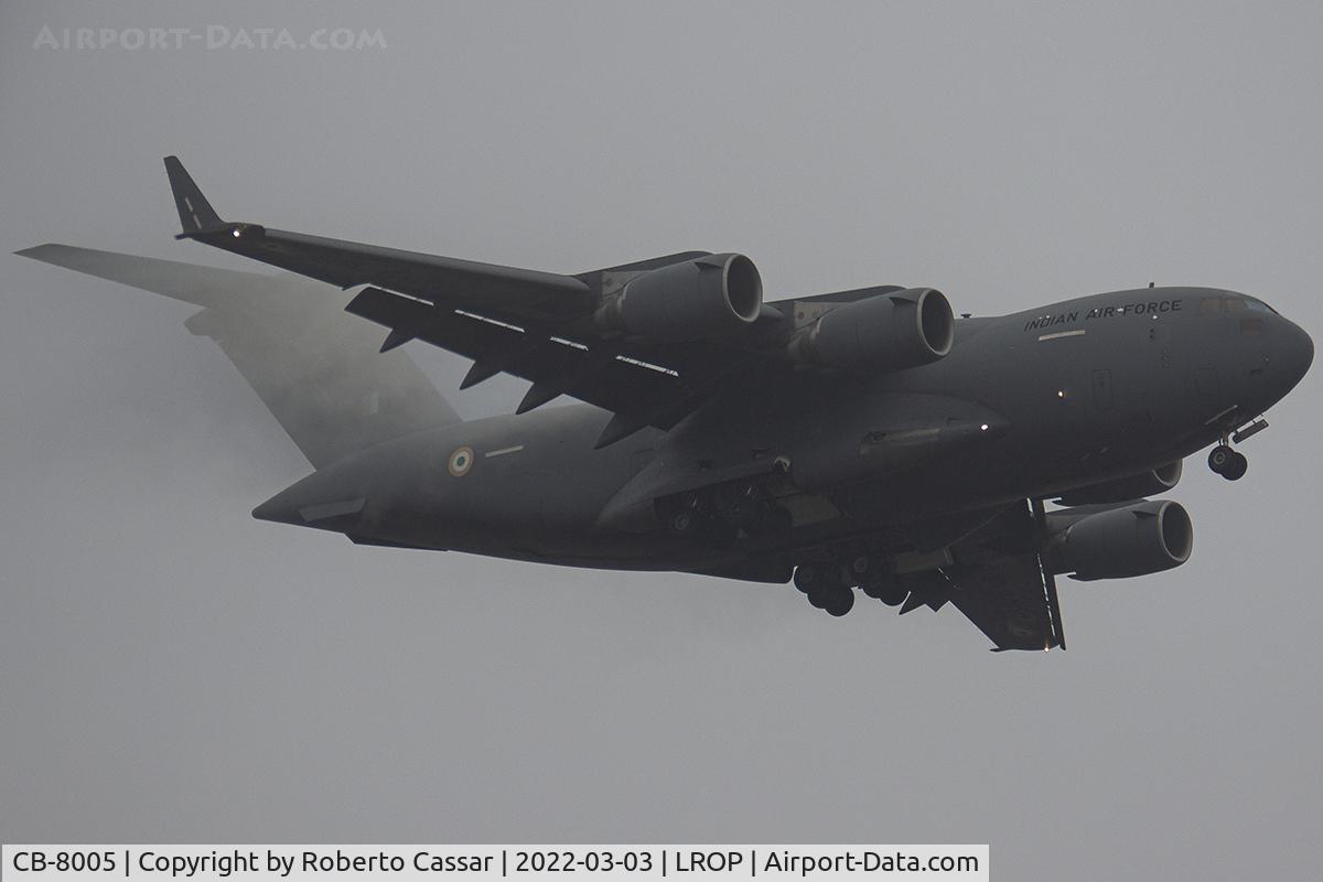 CB-8005, 2013 Boeing C-17A Globemaster III C/N F-262/IND-5, Bucharest Airport - Evacuation Flights - Operation Ganga - Ukraine-Russia Invasion