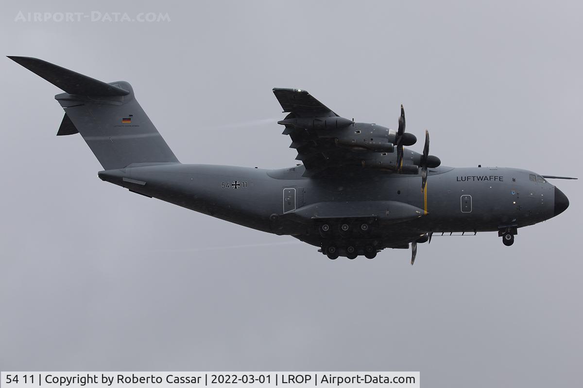 54 11, 2017 Airbus A400M Atlas C/N 054, Bucharest Airport - Refuelling Operations - Ukraine-Russia Invasion