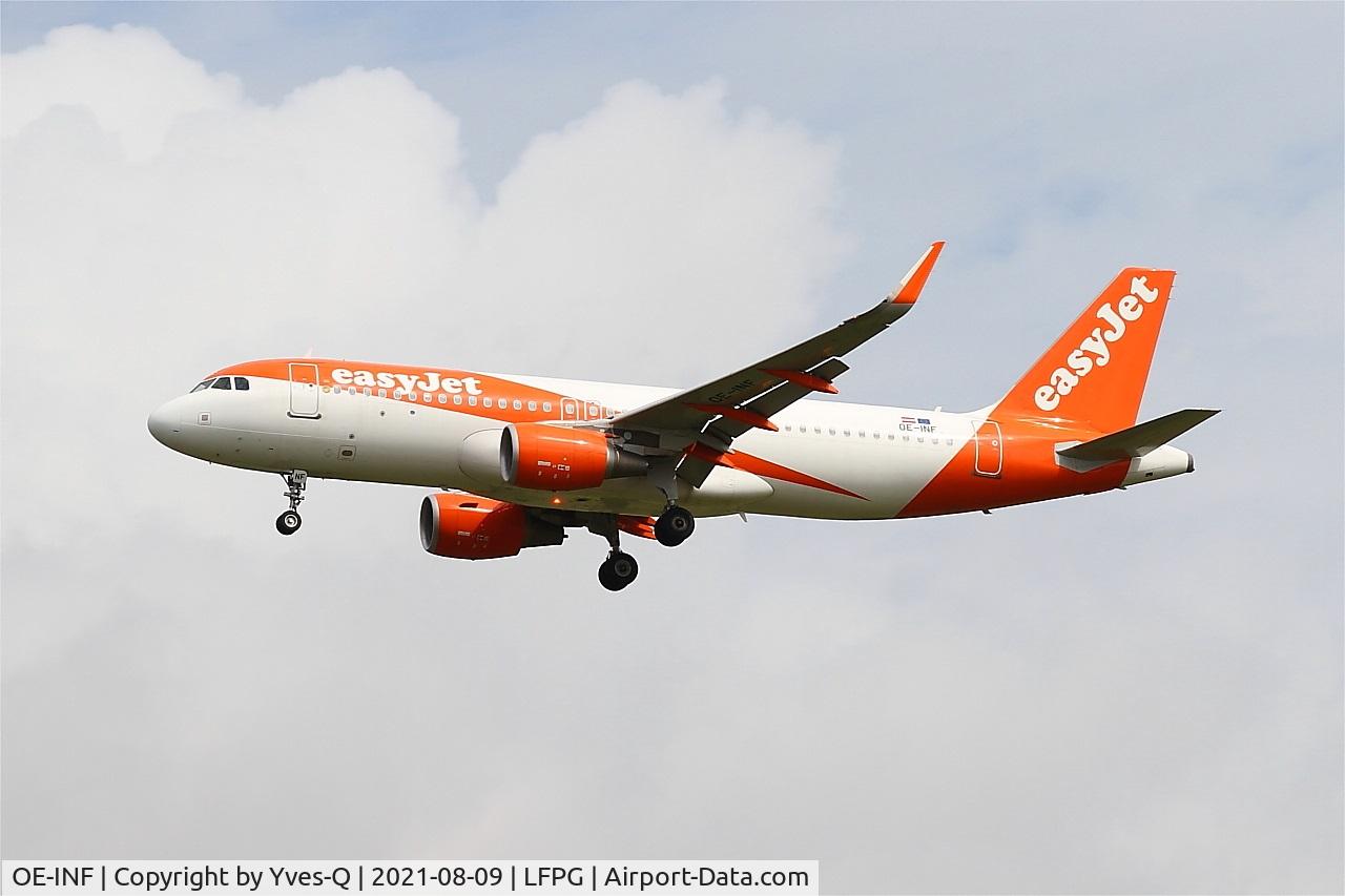OE-INF, 2017 Airbus A320-214 C/N 7785, Airbus A320-214, On final rwy 26L, Roissy Charles De Gaulle airport (LFPG-CDG)