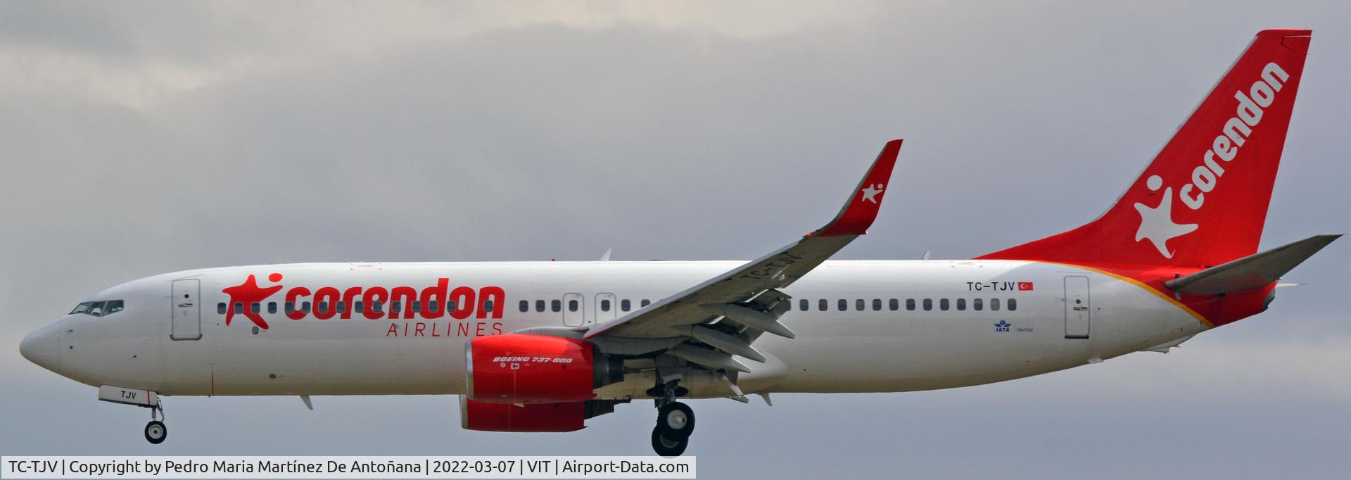 TC-TJV, 2008 Boeing 737-86J C/N 37740, Aeropuerto de Foronda - Vitoria-Gasteiz - Euskadi - España