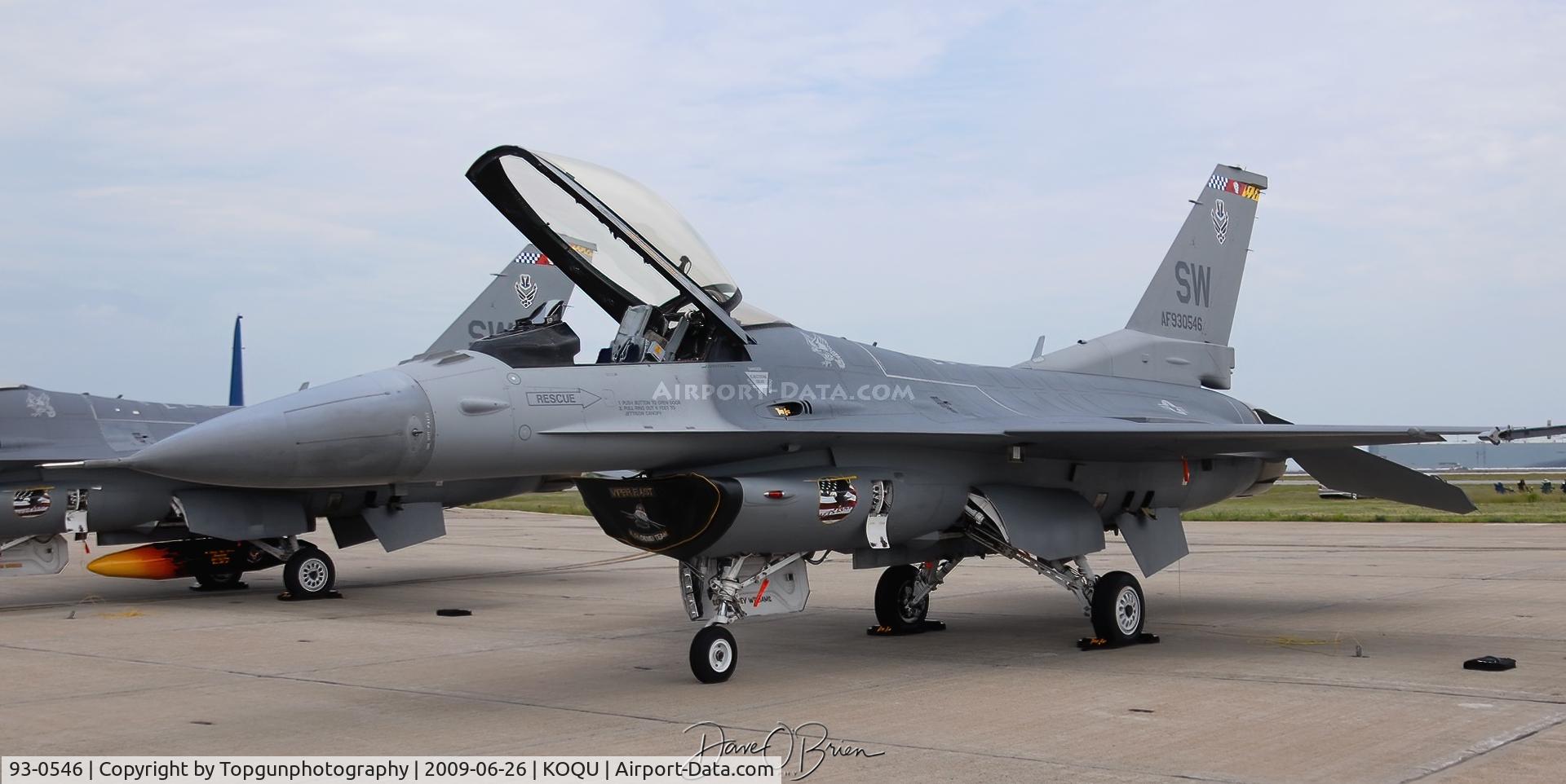 93-0546, 1993 Lockheed F-16C Fighting Falcon C/N CC-181, F-16 Demo jet