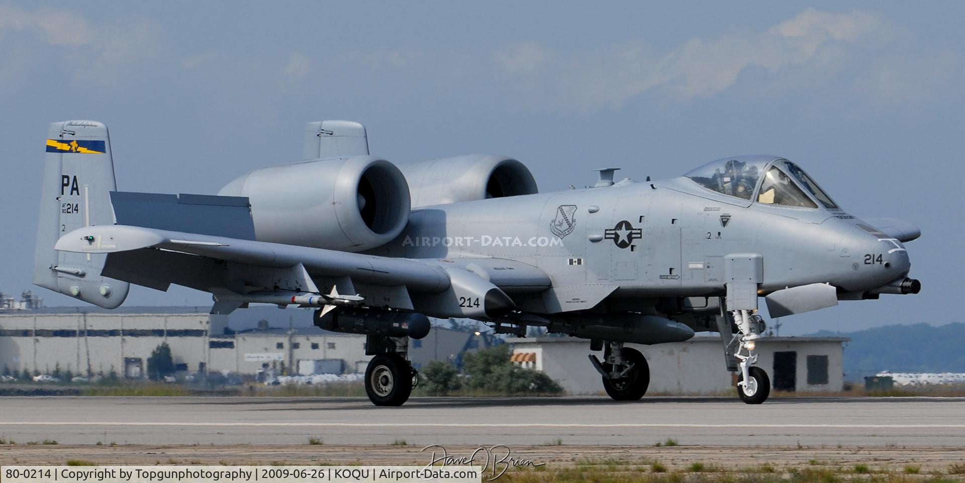 80-0214, 1980 Fairchild Republic A-10C Thunderbolt II C/N A10-0564, Willow Grove Bird
