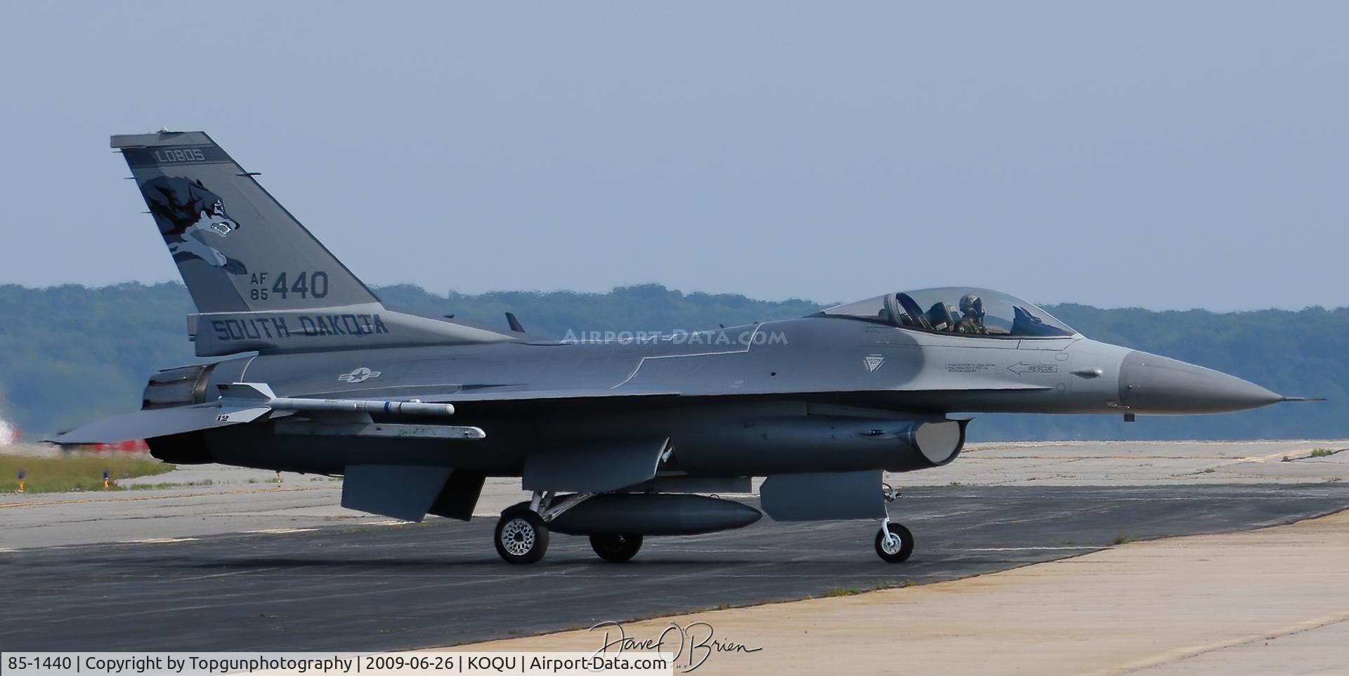 85-1440, 1985 General Dynamics F-16C Fighting Falcon C/N 5C-220, static arrival