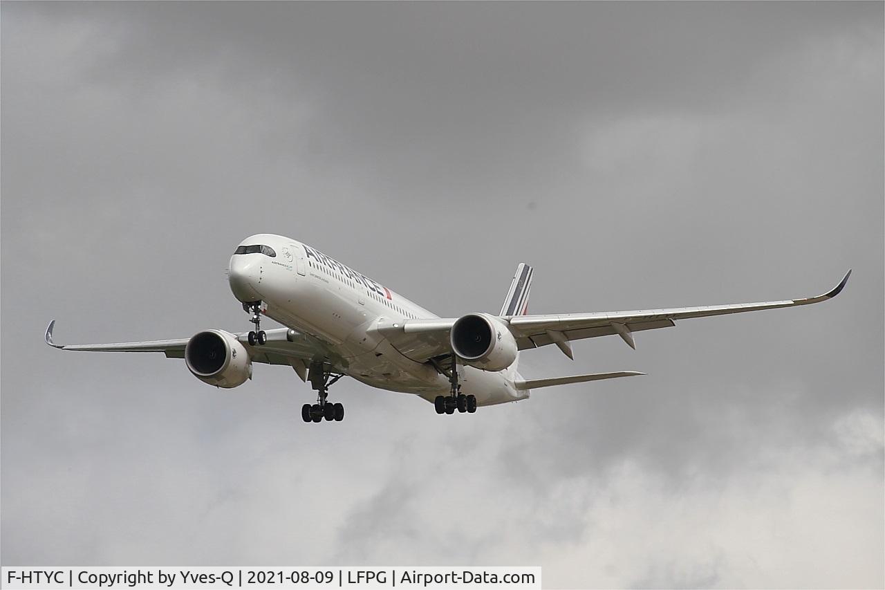 F-HTYC, 2019 Airbus A350-941 C/N 359, Airbus A350-941, Short approach rwy 26L, Roissy Charles De Gaulle airport (LFPG-CDG)