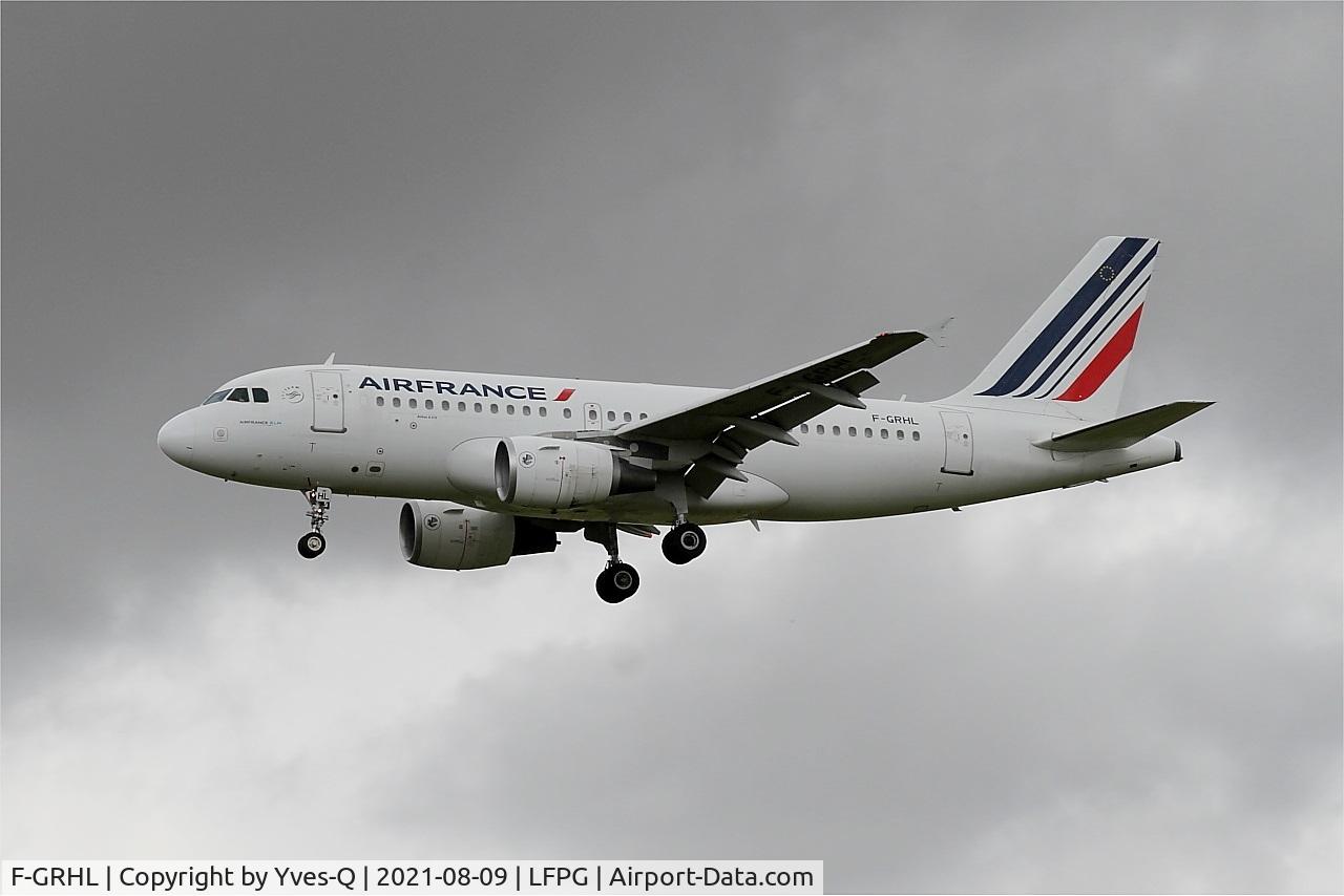 F-GRHL, 2000 Airbus A319-111 C/N 1201, Airbus A319-111, On final rwy 26L, Roissy Charles De Gaulle airport (LFPG-CDG)