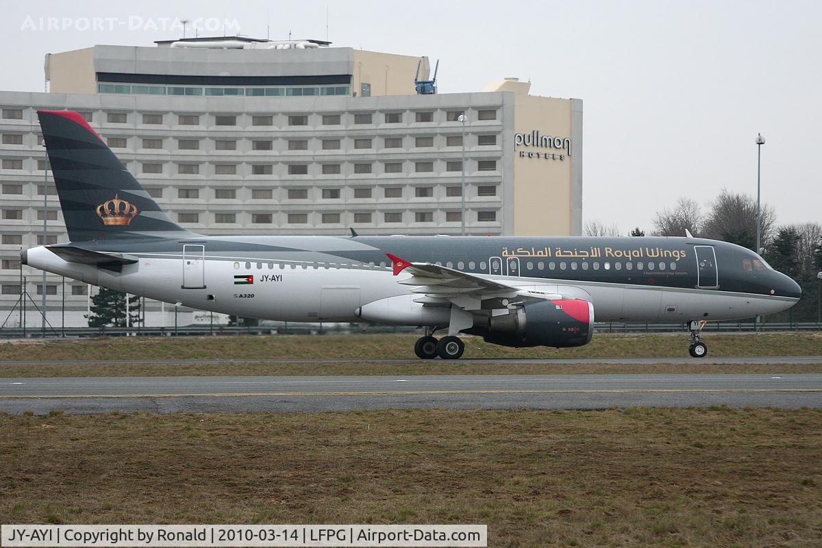 JY-AYI, 1995 Airbus A320-212 C/N 569, at cdg