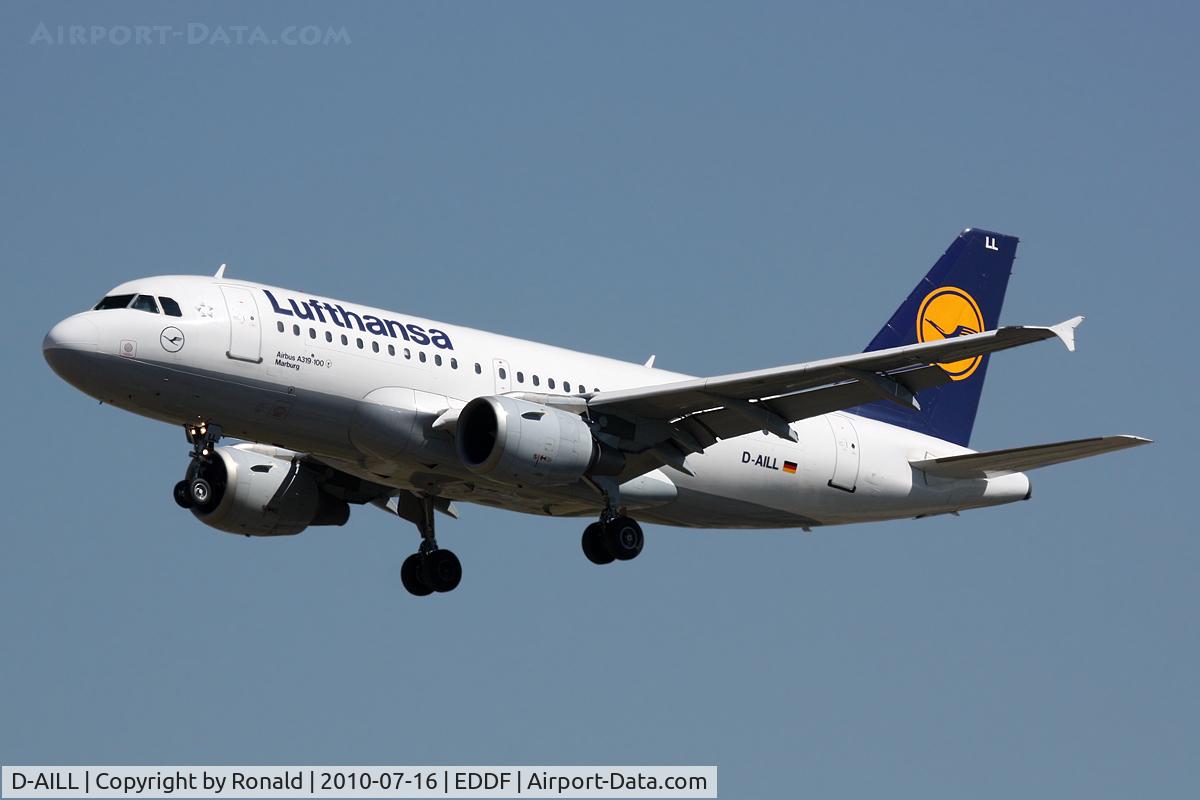 D-AILL, 1997 Airbus A319-114 C/N 689, at fra