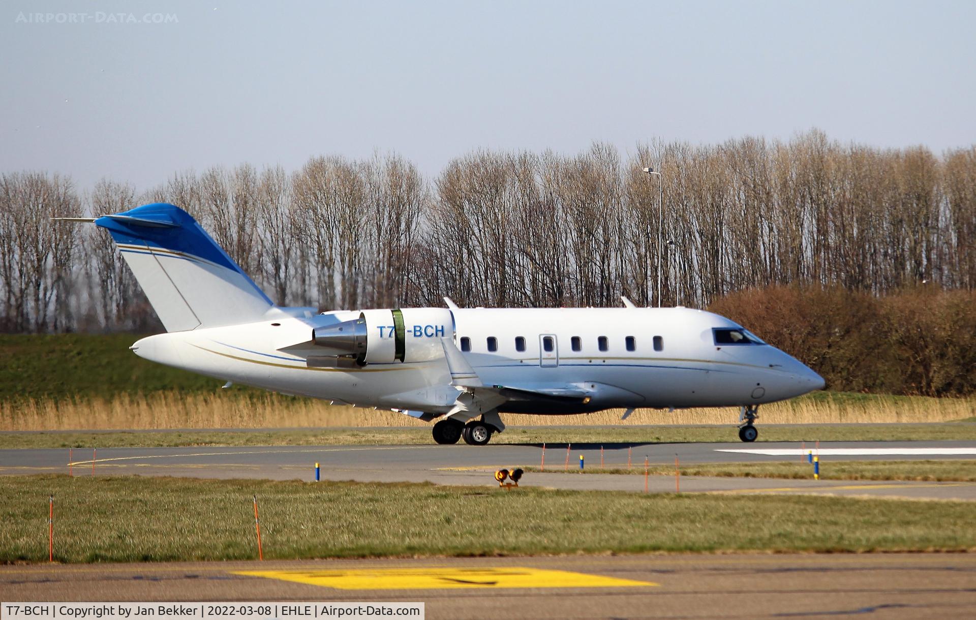 T7-BCH, 2009 Bombardier Challenger 605 (CL-600-2B16) C/N 5822, Arriving from Hanover. Customer for Satys to get a new livery