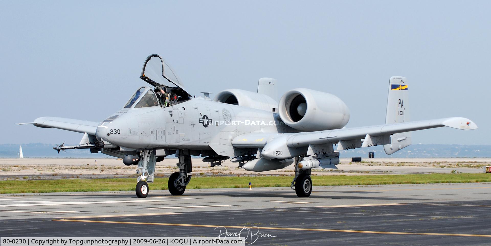 80-0230, 1980 Fairchild Republic A-10C Thunderbolt II C/N A10-0580, taxing back after practice