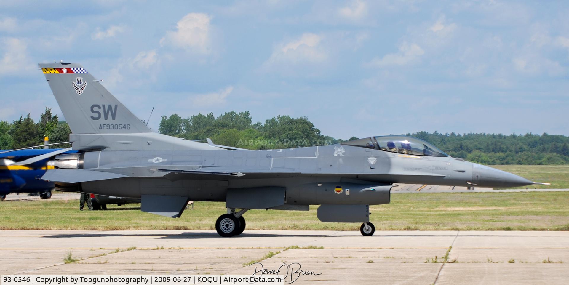 93-0546, 1993 Lockheed F-16C Fighting Falcon C/N CC-181, F-16 Demo taxing out