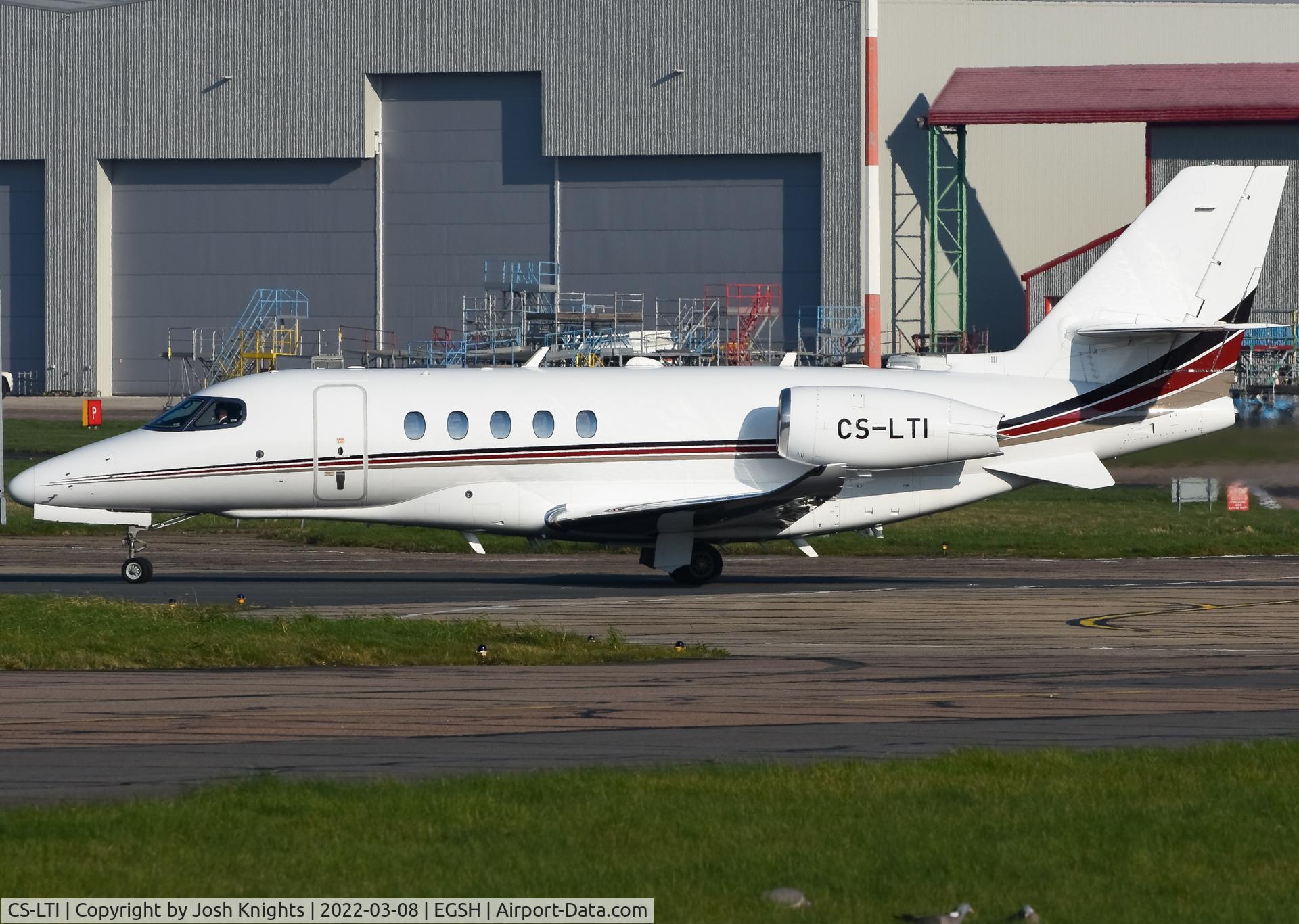 CS-LTI, 2018 Cessna 680A Citation Latitude C/N 680A-0132, Arriving At Norwich.