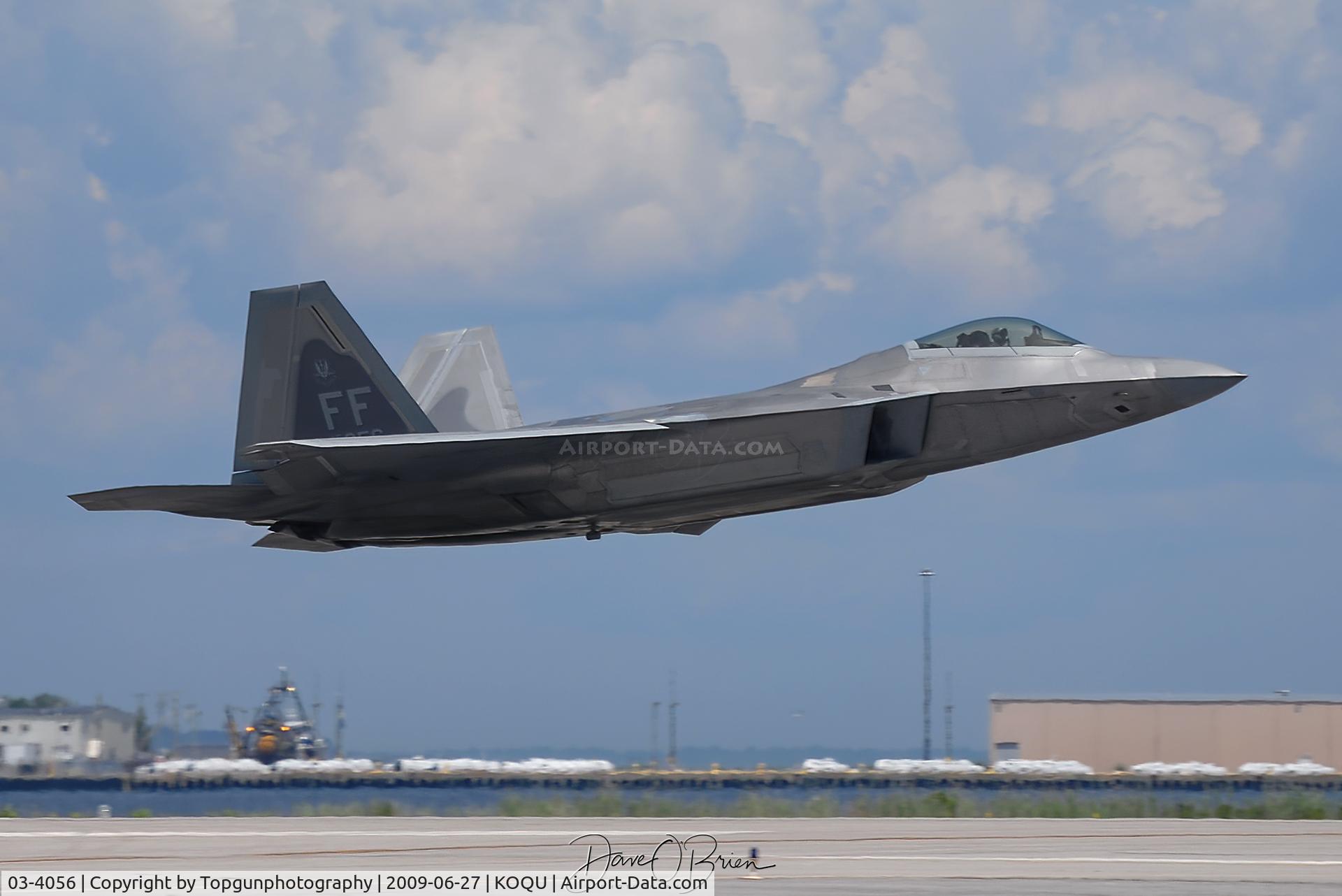 03-4056, 2003 Lockheed Martin F-22A Raptor C/N 4056, Raptor demo launch