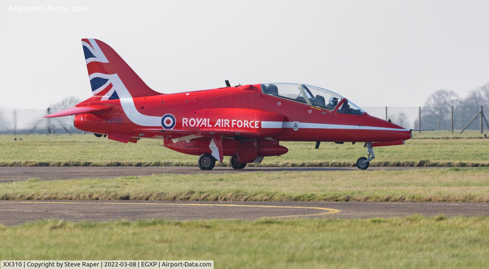 XX310, 1980 Hawker Siddeley Hawk T.1W C/N 145/312135, RED ARROW RAF Scampton