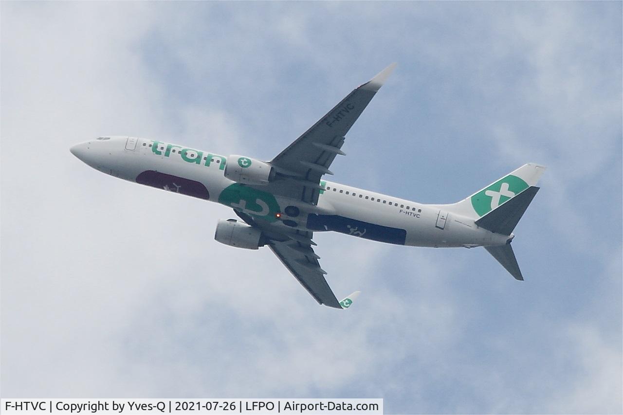 F-HTVC, 2016 Boeing 737-8K2 C/N 62150, Boeing 737-8K2, Climbing from rwy 24, Paris-Orly airport (LFPO-ORY)