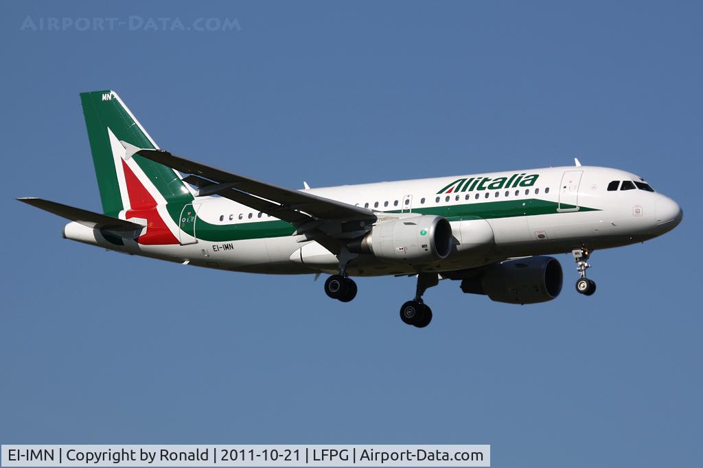 EI-IMN, 2011 Airbus A319-111 C/N 4764, at cdg