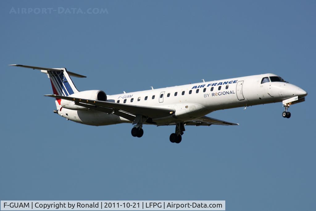 F-GUAM, 2000 Embraer ERJ-145LR (EMB-145LR) C/N 145266, at cdg