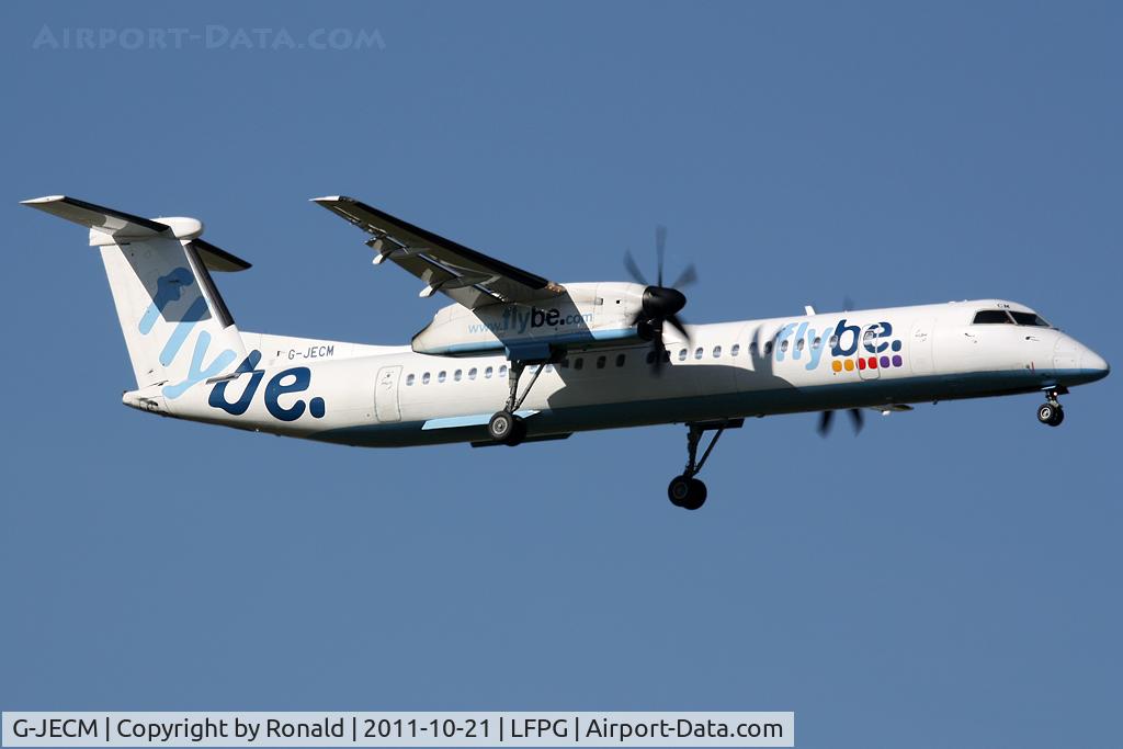 G-JECM, 2005 De Havilland Canada DHC-8-402Q Dash 8 C/N 4118, at cdg