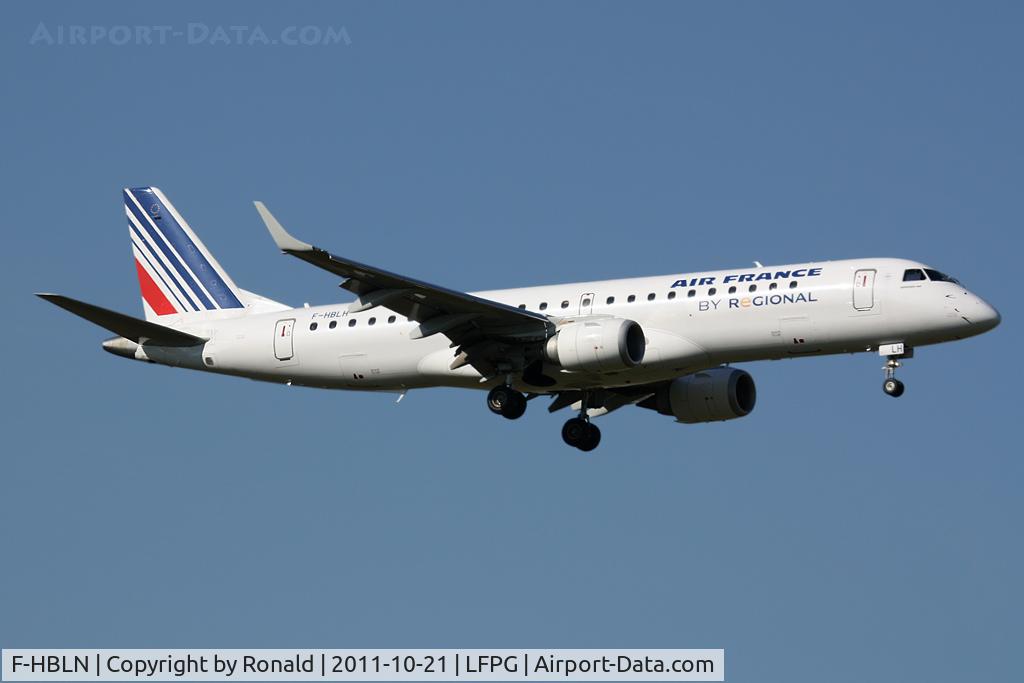 F-HBLN, 2019 Embraer 190STD (ERJ-190-100STD) C/N 19000769, at cdg
