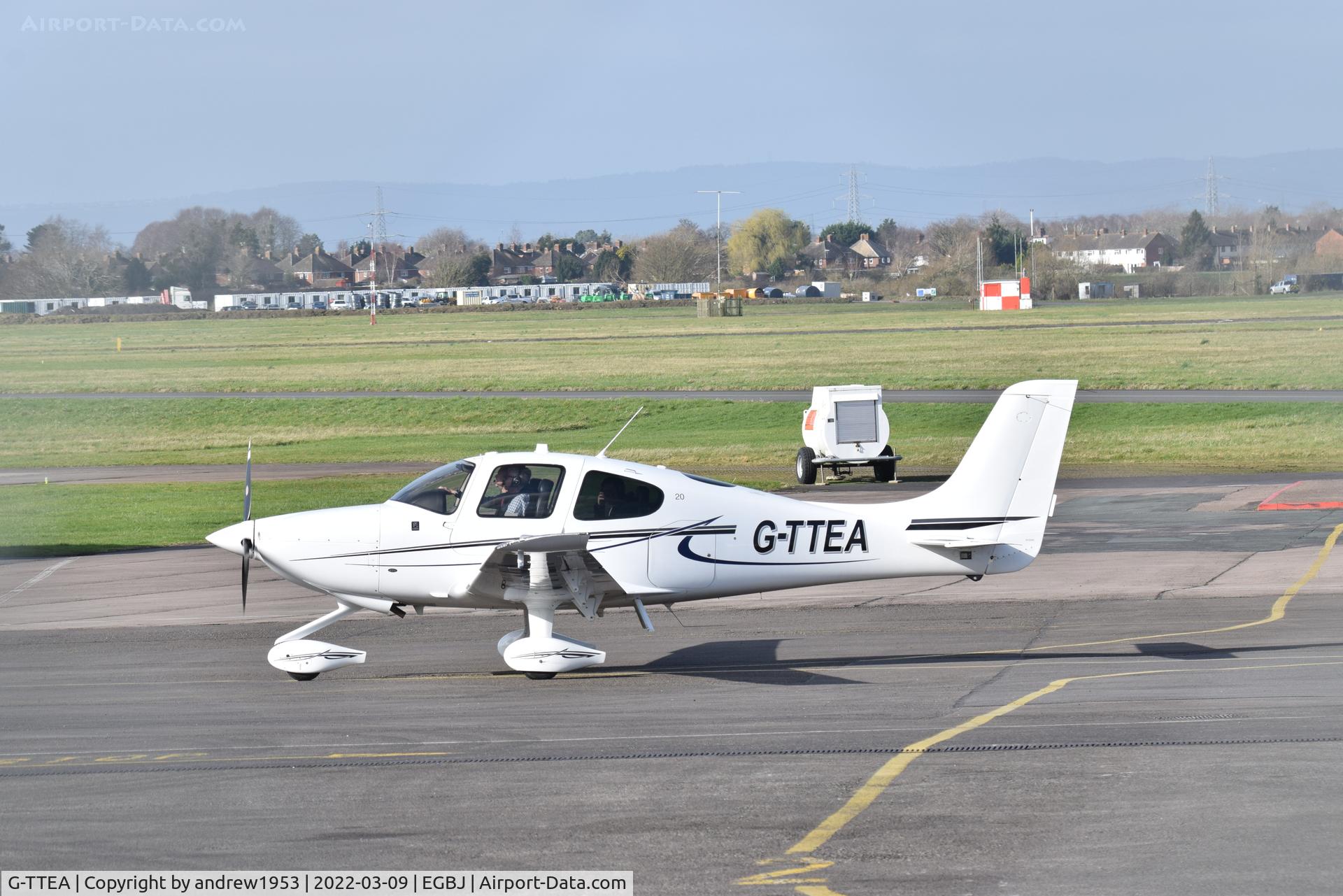 G-TTEA, 2017 Cirrus SR20 C/N 2351, G-TTEA at Gloucestershire Airport.