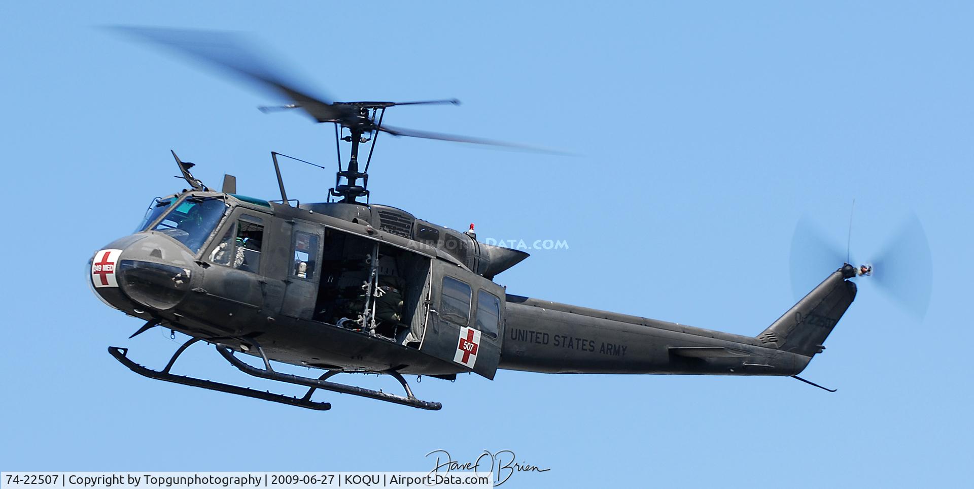 74-22507, 1974 Bell UH-1H Iroquois C/N 13831, Huey from RI ANG
