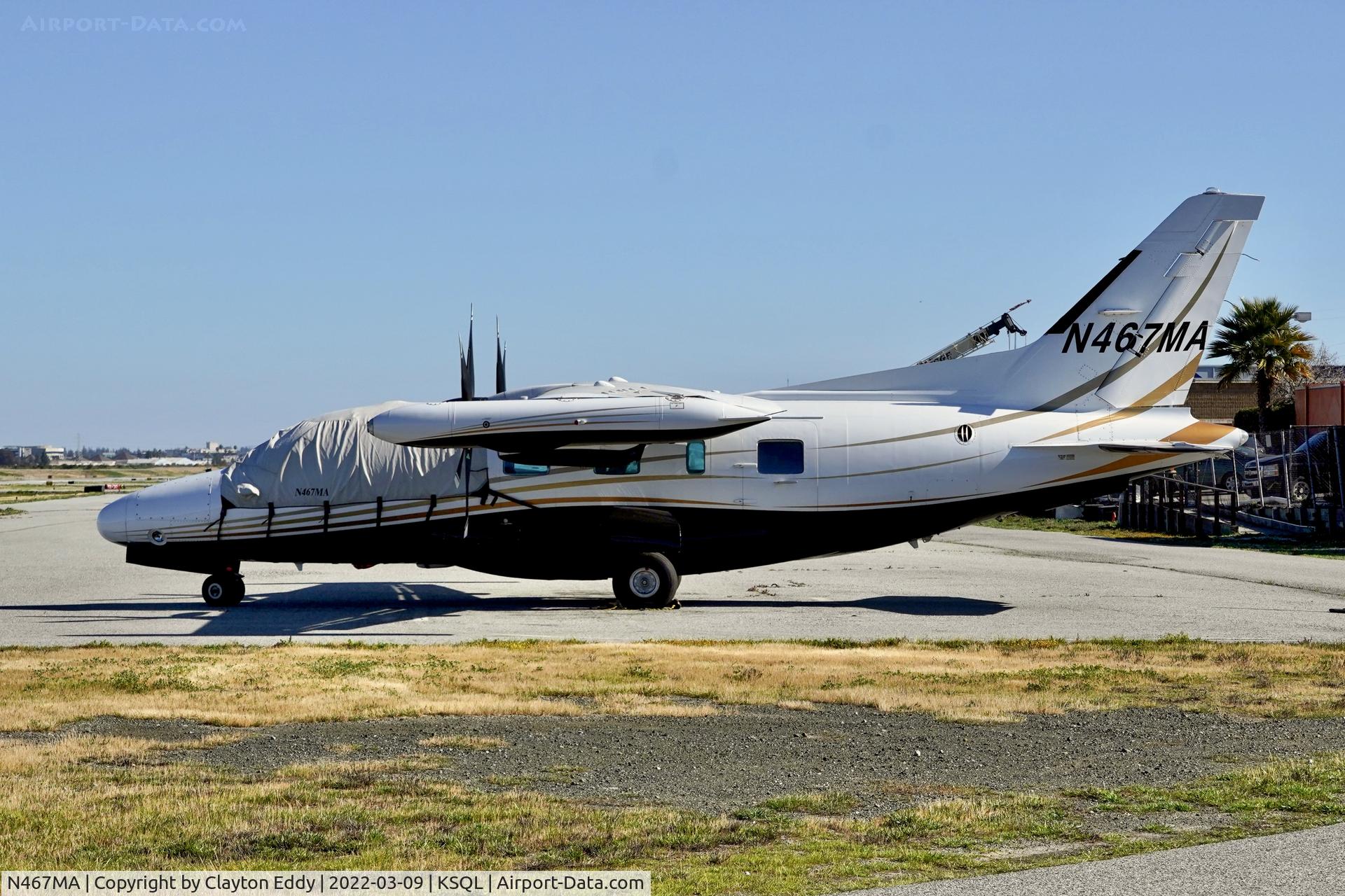 N467MA, Mitsubishi MU-2B-60 Marquise C/N 1567SA, SFO 2022.