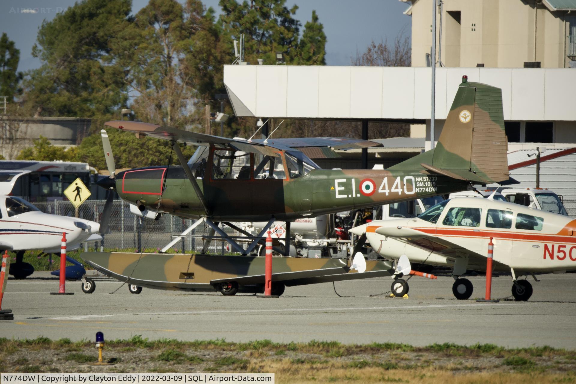 N774DW, 1977 SIAI-Marchetti L1019 C/N 041, San Carlos Airport in California 2022.