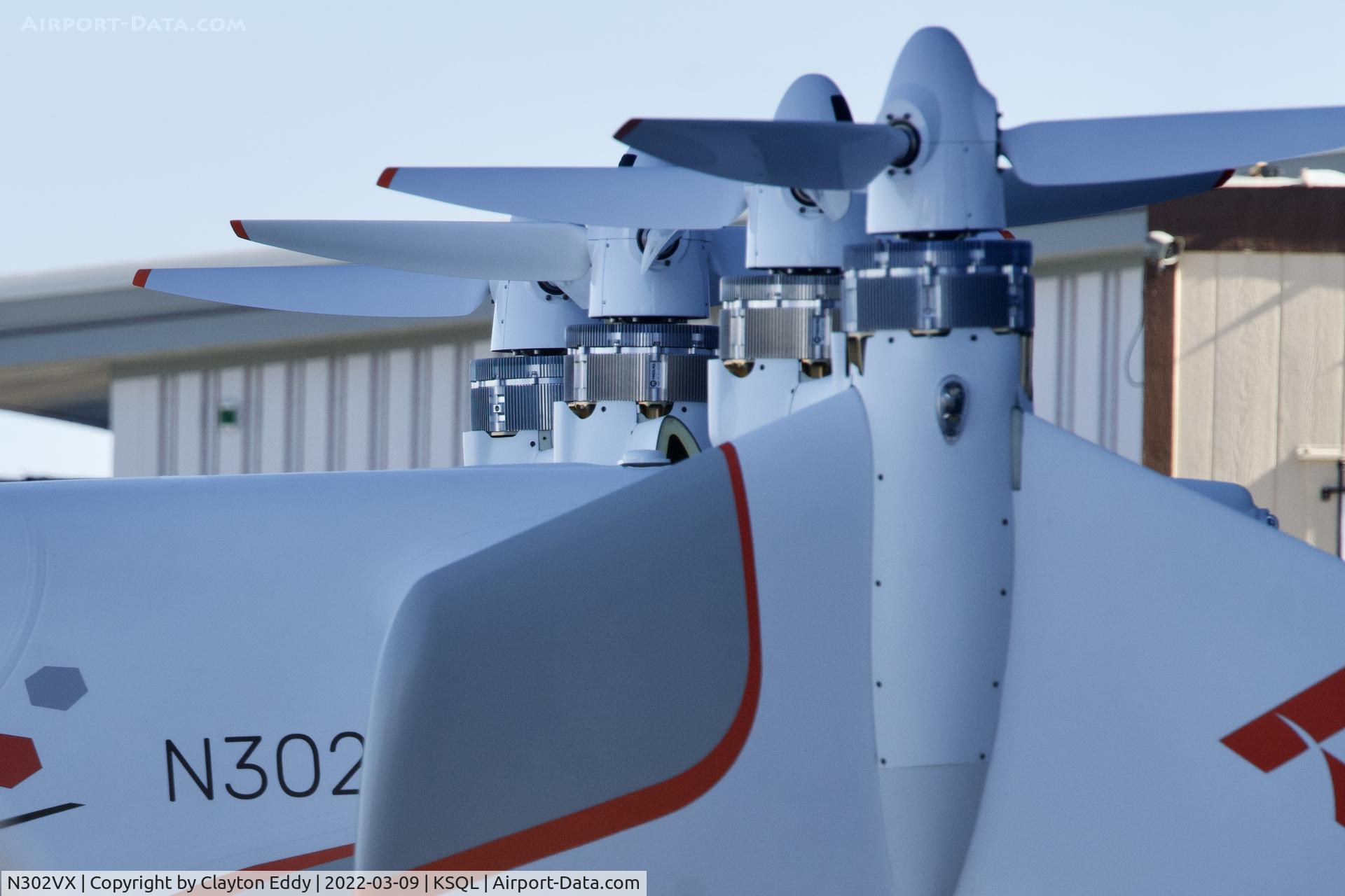 N302VX, 2017 Airbus VAH001 Vahana C/N 002, San Carlos Airport in California 2022.