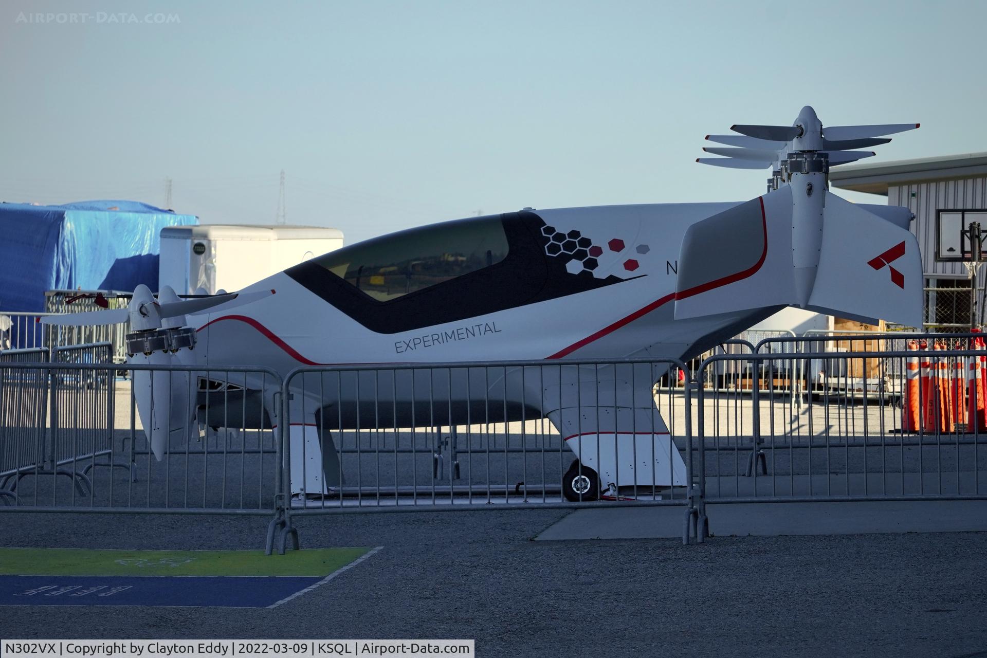 N302VX, 2017 Airbus VAH001 Vahana C/N 002, San Carlos Airport in California 2022.
