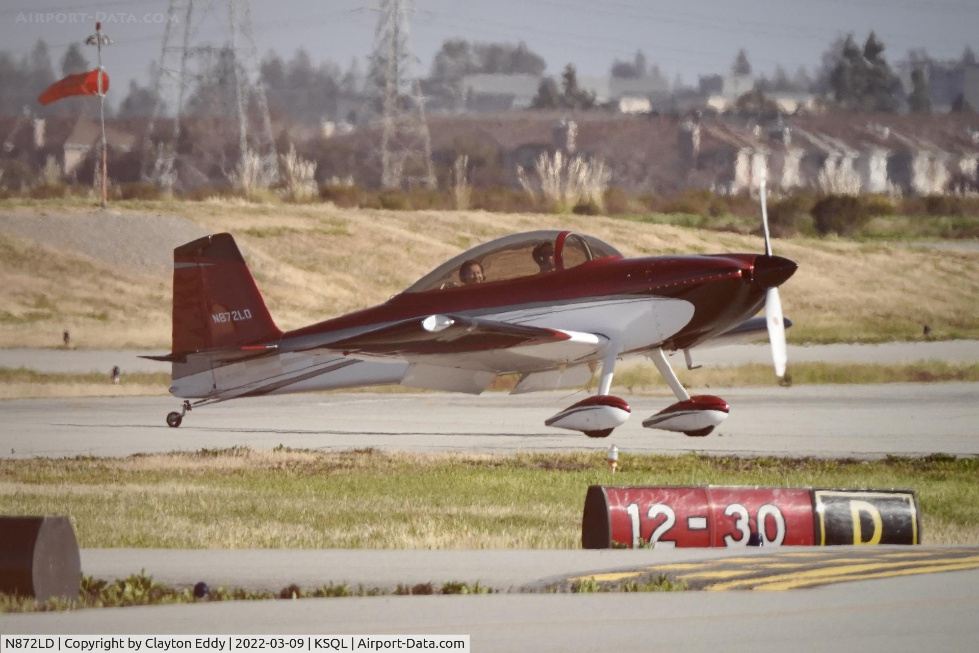 N872LD, 2018 Vans RV-8 C/N 81850, San Carlos Airport California 2022.