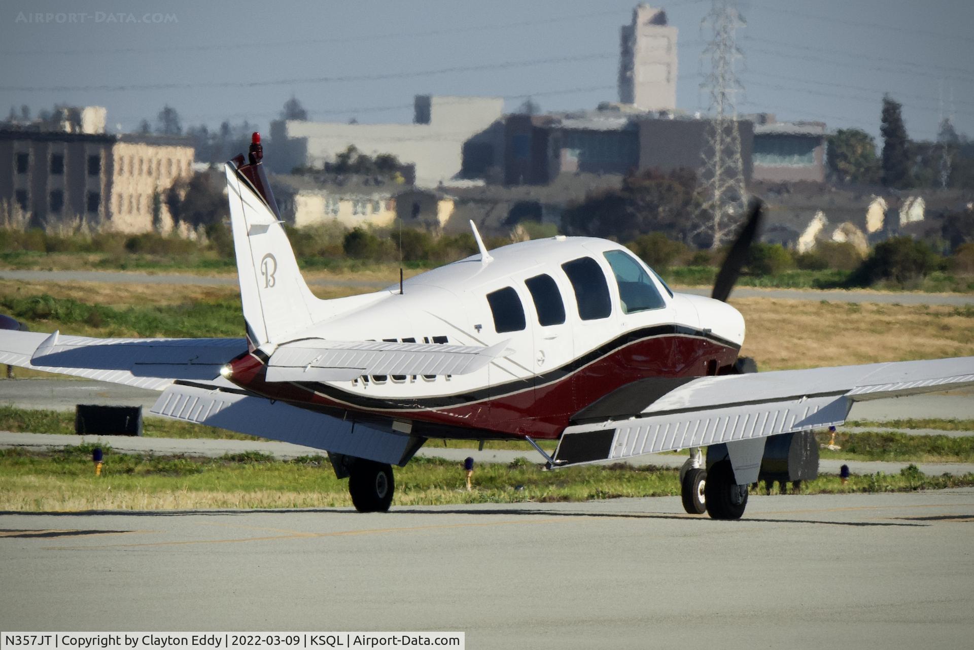 N357JT, 1979 Beech A36TC Bonanza 36 C/N EA-51, San Carlos Airport in California 2022.