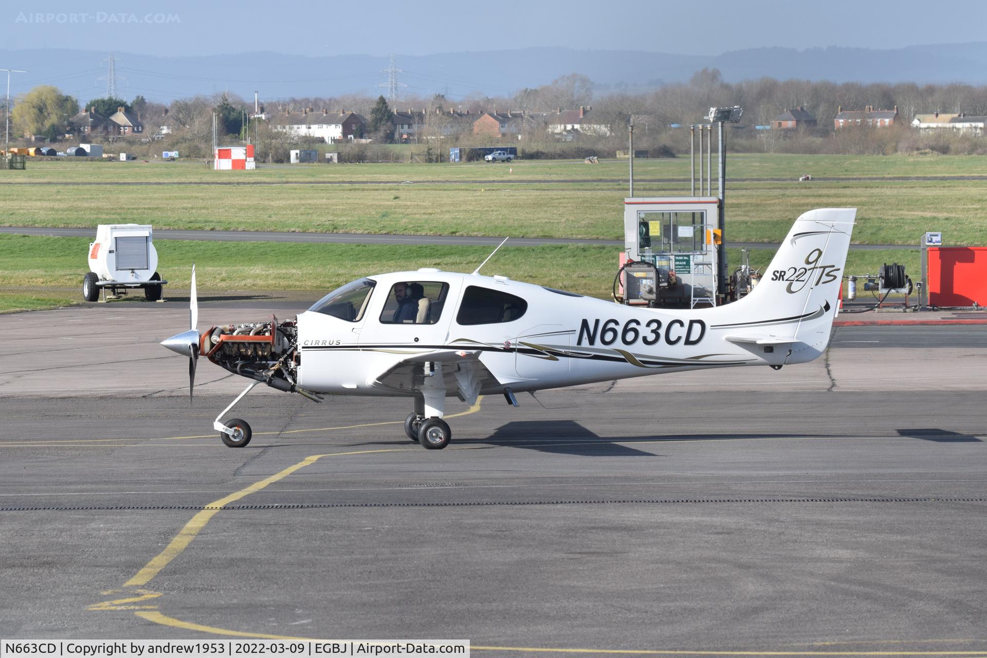 N663CD, 2006 Cirrus SR22 C/N 1847, N663CD at Gloucestershire Airport.