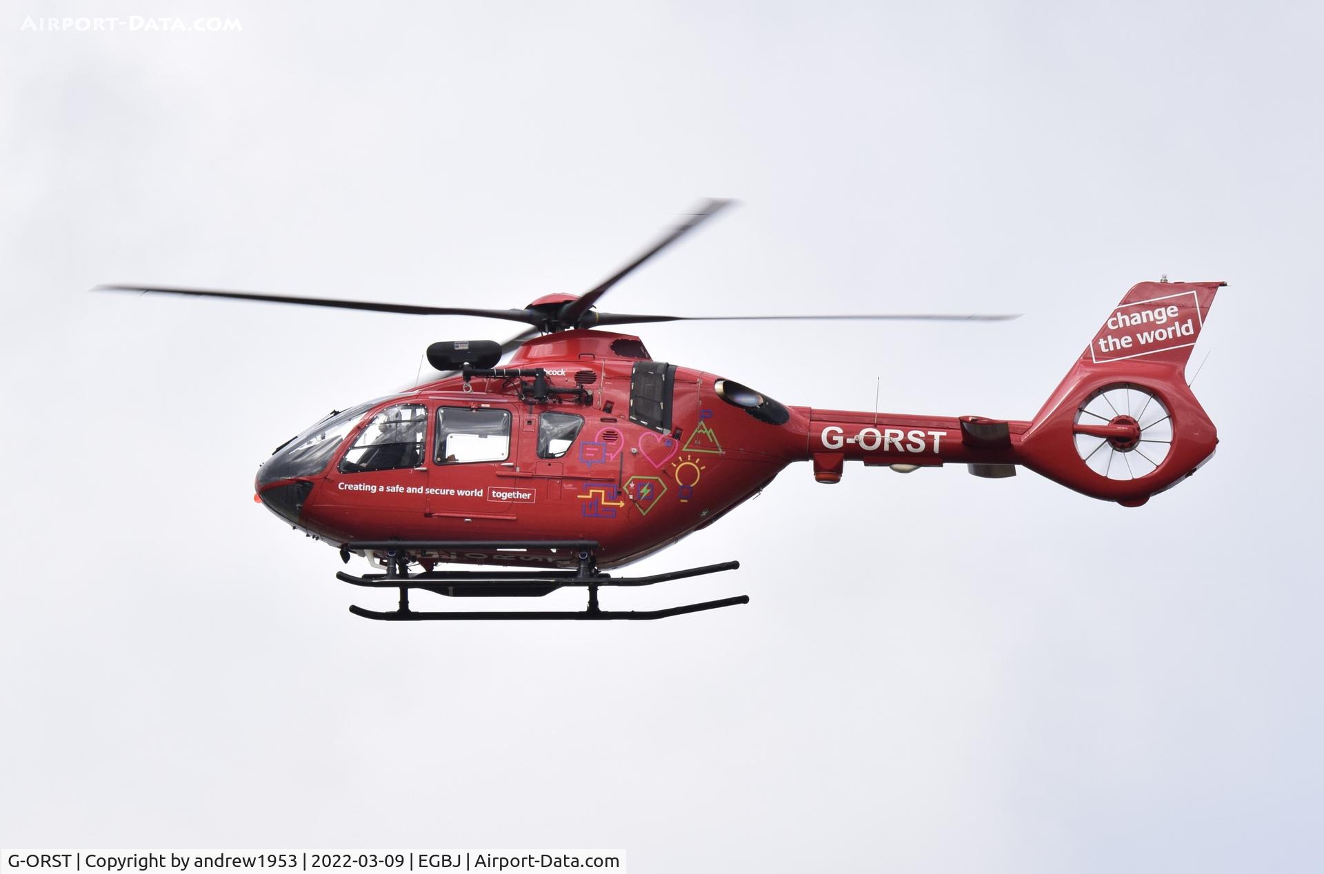 G-ORST, 2017 Airbus Helicopters EC-135T-3 C/N 1269, G-ORST at Gloucestershire Airport.