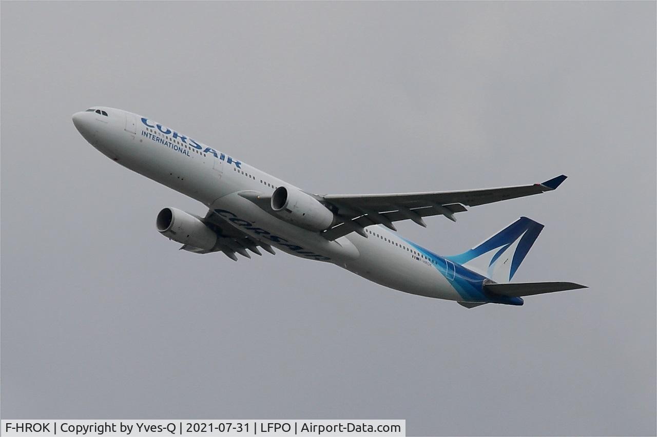 F-HROK, 2010 Airbus A330-343 C/N 1103, Airbus A330-343, Climbing from rwy 24, Paris Orly Airport (LFPO-ORY)